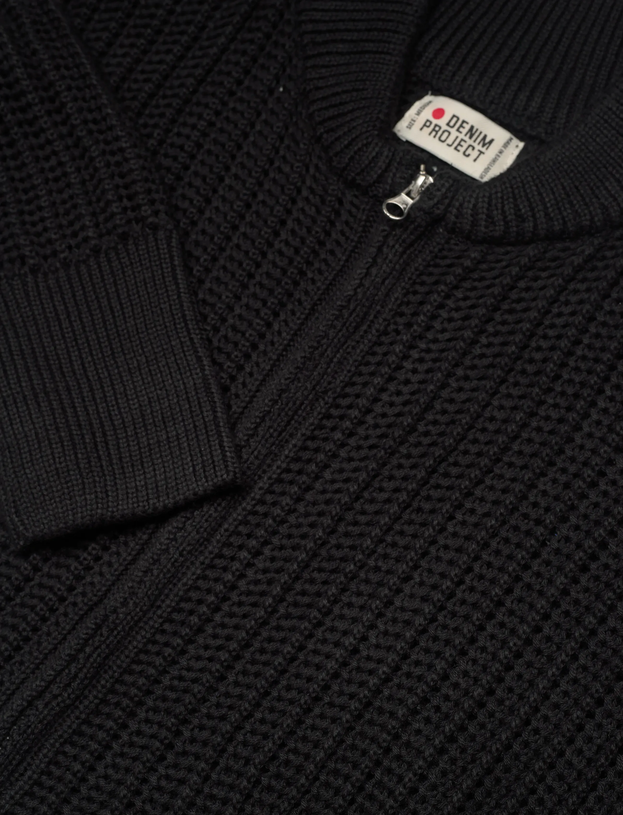 Denim Project - DP Knitted Bomber Cardigan - forårsjakker - black - 2