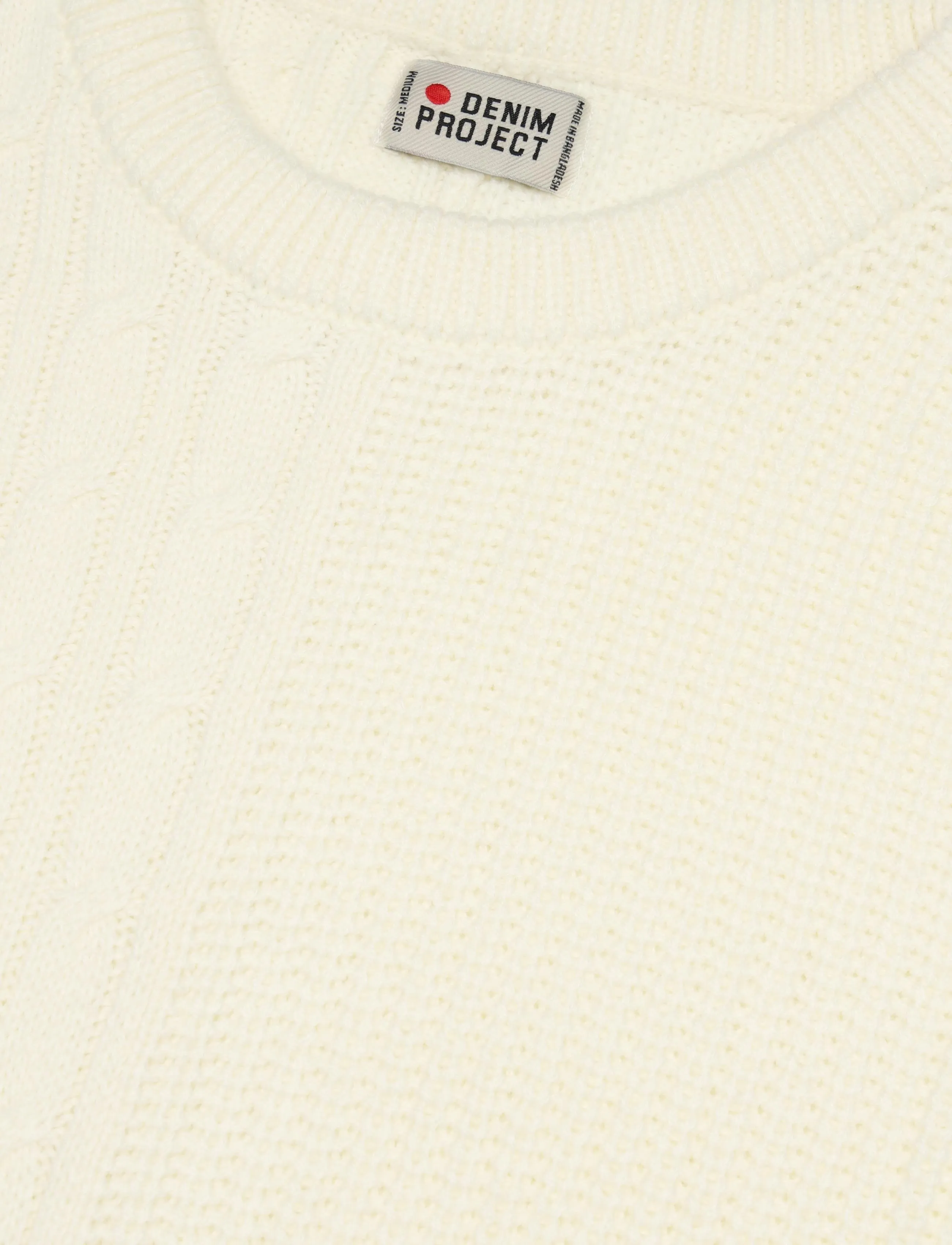 Denim Project - DP Knitted Combined Sweatshirt - laagste prijzen - off white - 5