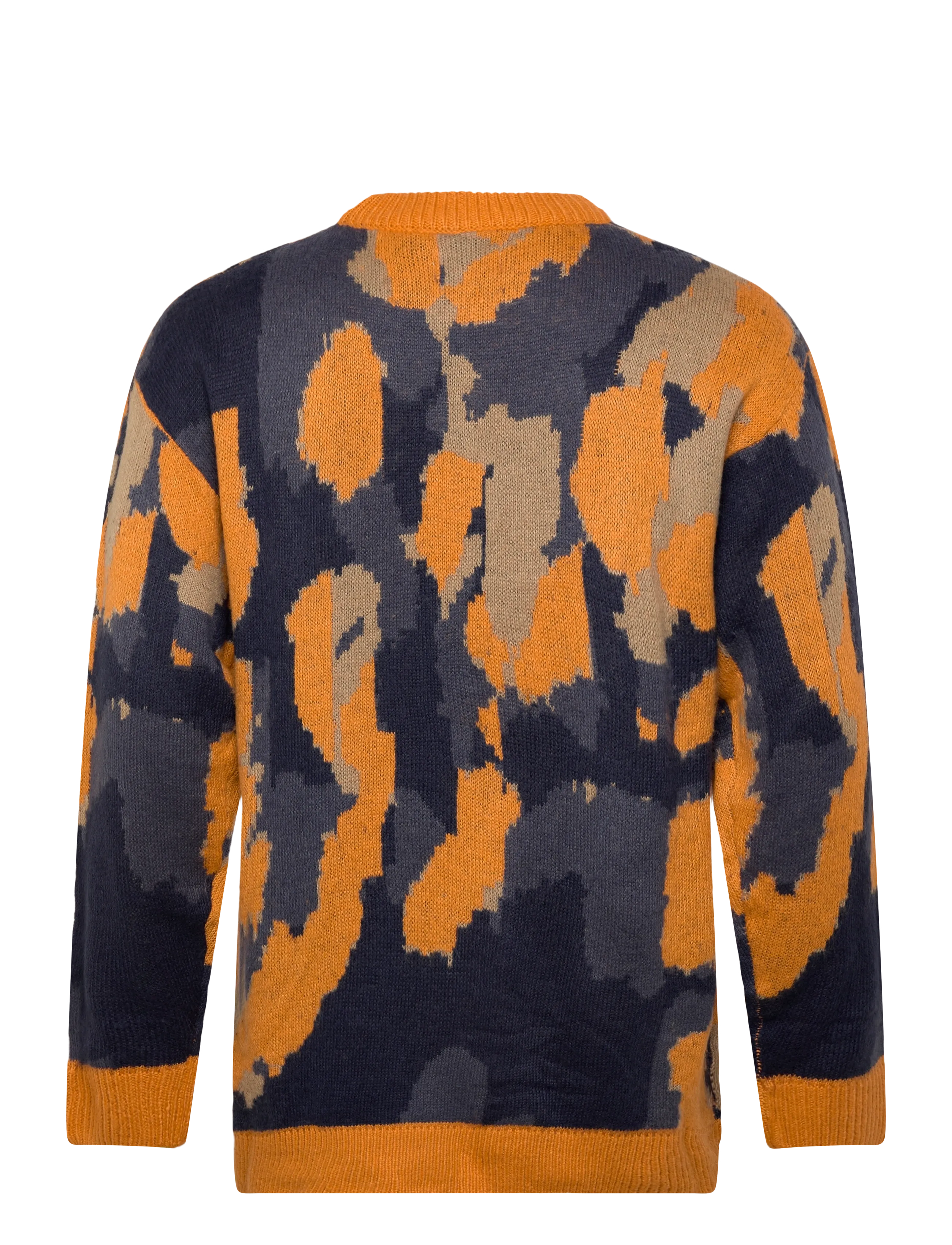 Denim Project - DP Knitted Rose Sweatshirt - basic-strickmode - navy rose - 1