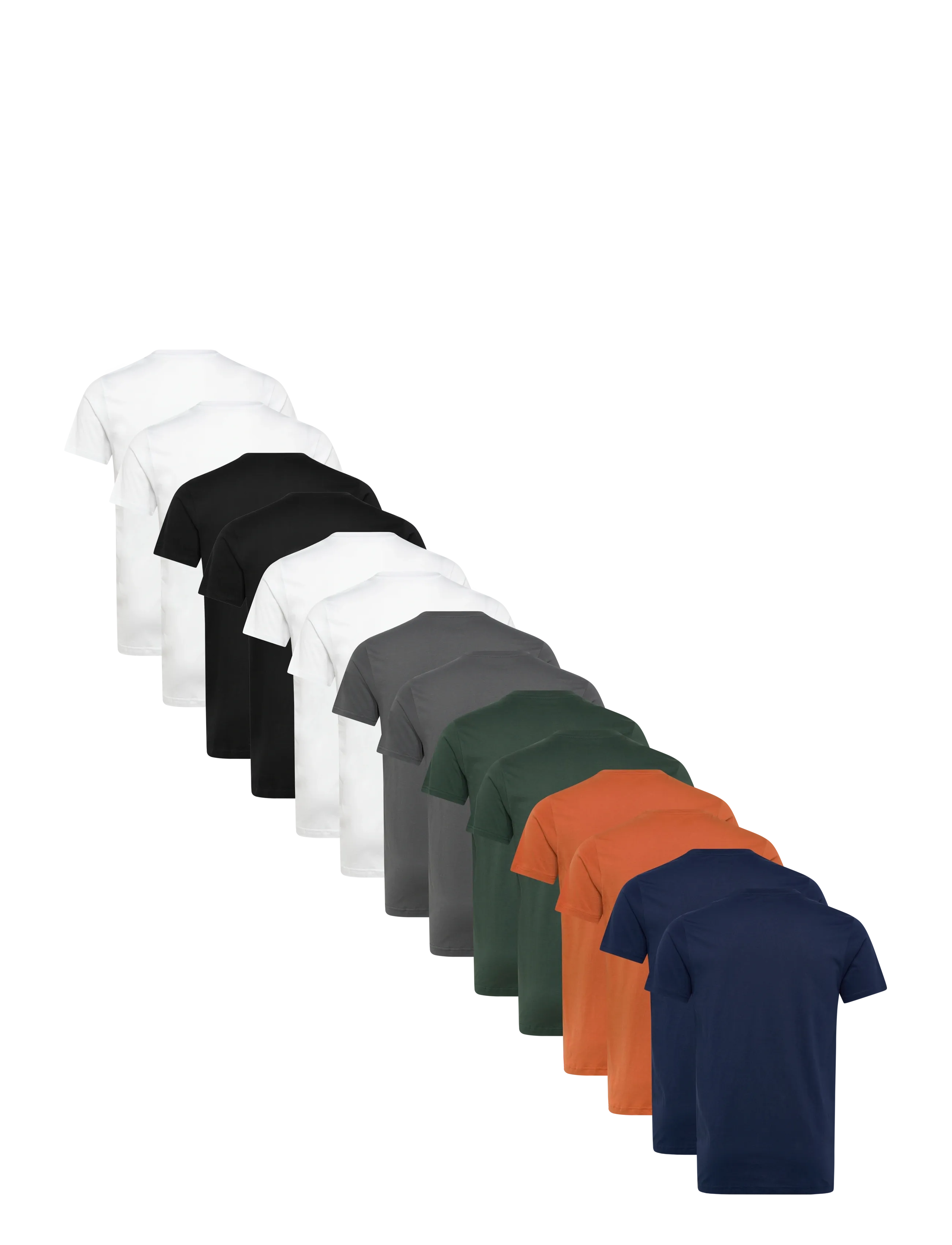 Denim Project - DP 14 Pack T-SHIRT - kortærmede t-shirts - slatewoodspectrum 14colmix - 1