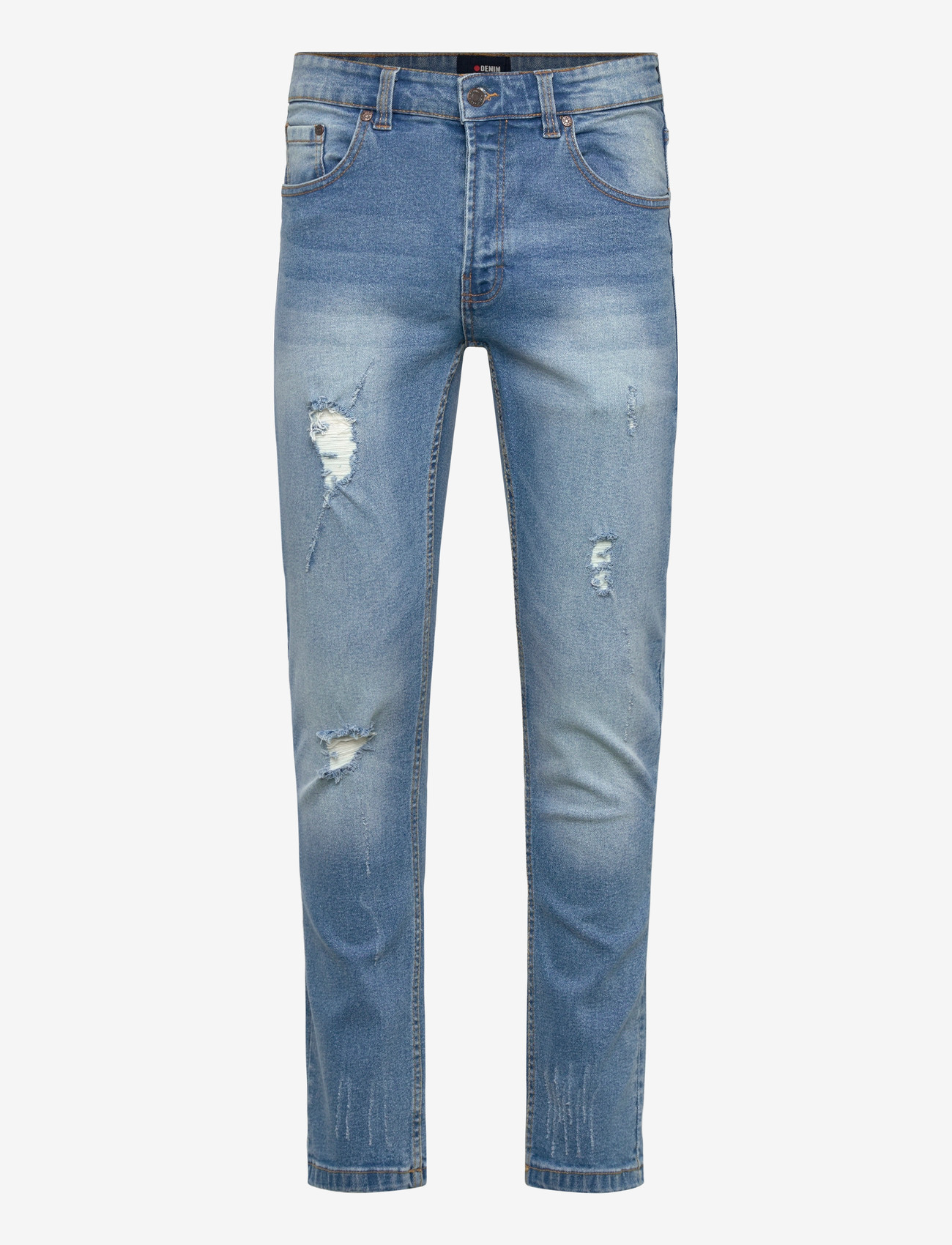 Denim Project - DP MR. RED DESTROY - püksid & teksad - light blue destroy - 0