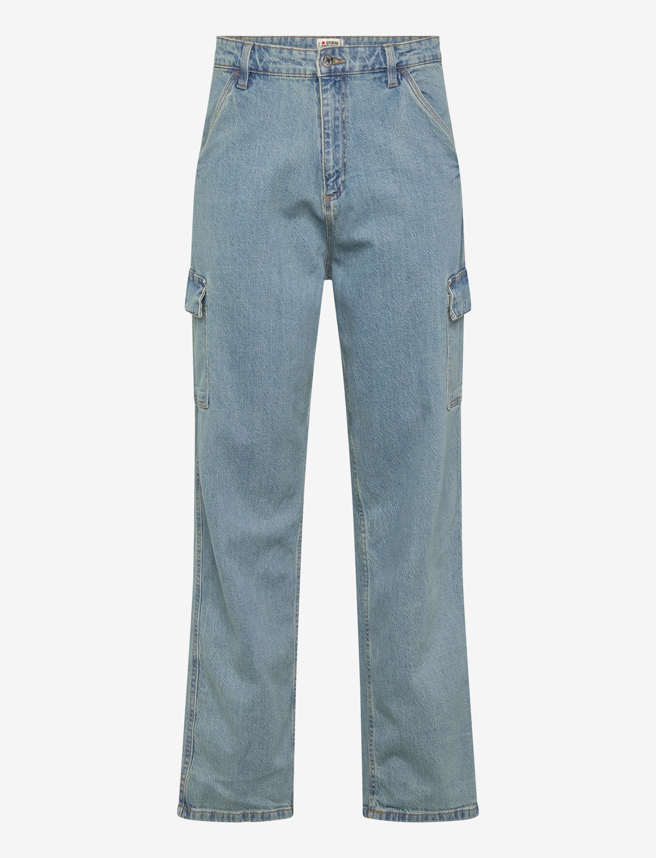 Denim Project - DP CARGO LOOSE JEANS - bukser & jeans - light blue washed - 0