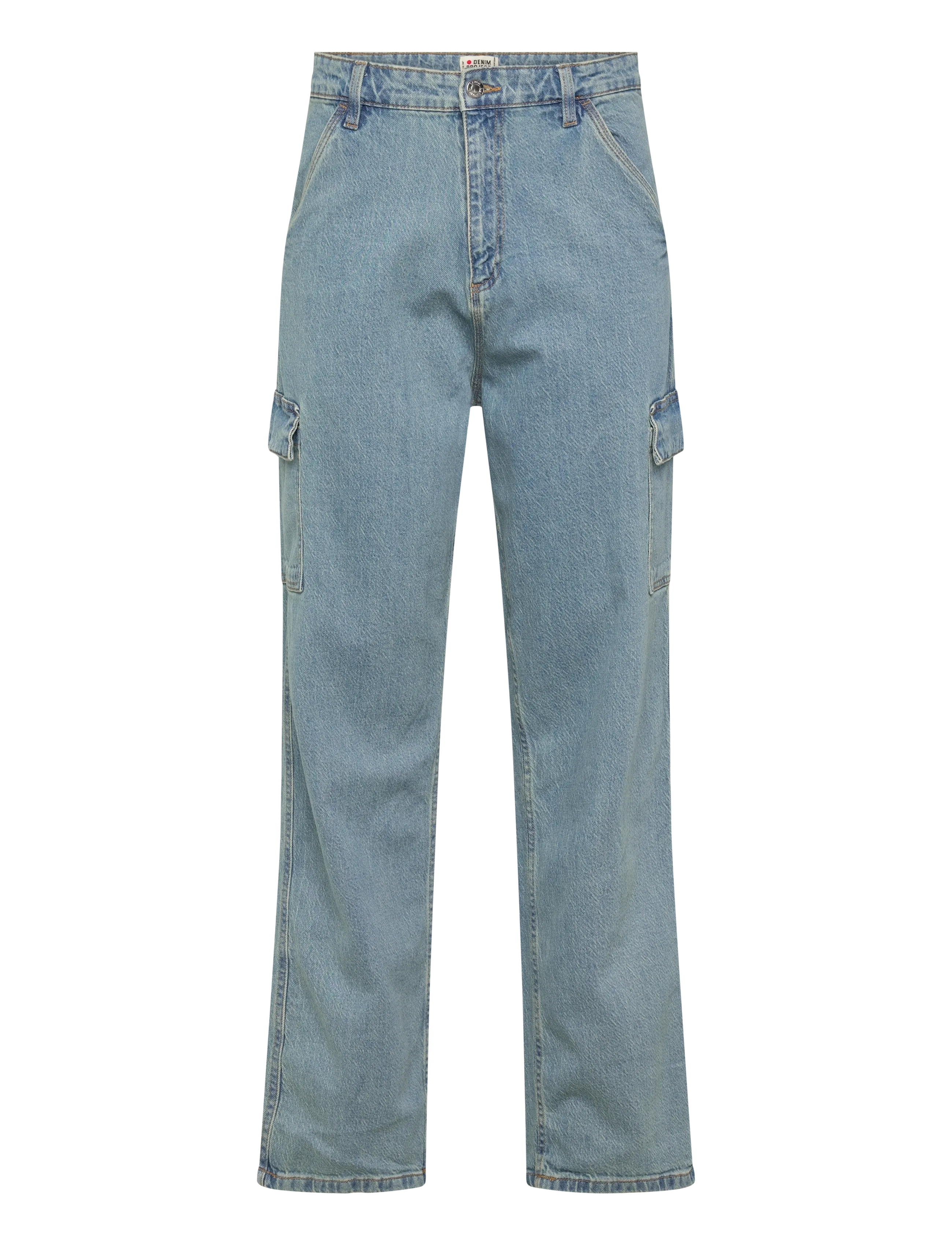 Denim Project DP CARGO LOOSE JEANS - Kläder - LIGHT BLUE WASHED / blue