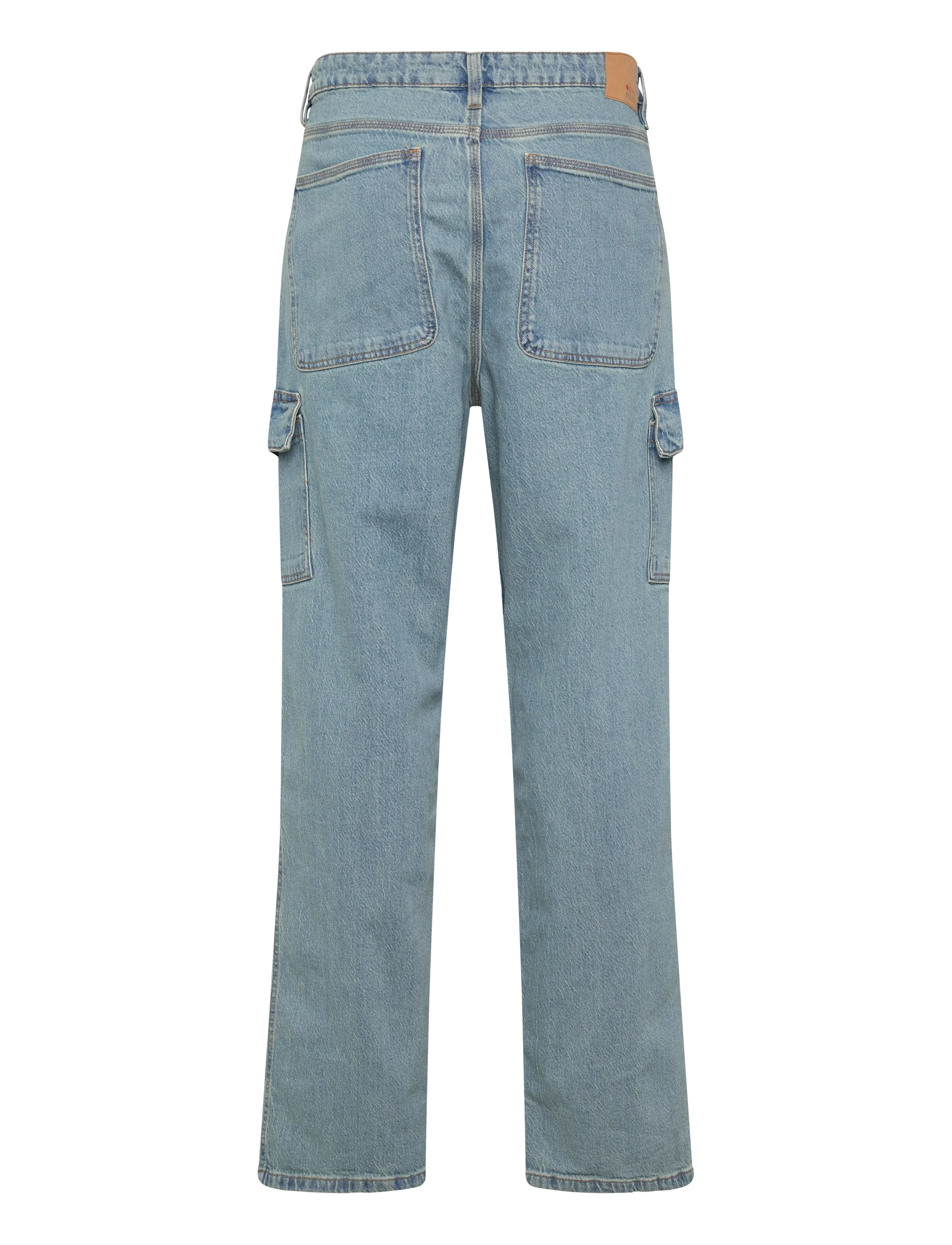 Denim Project - DP CARGO LOOSE JEANS - püksid & teksad - light blue washed - 1