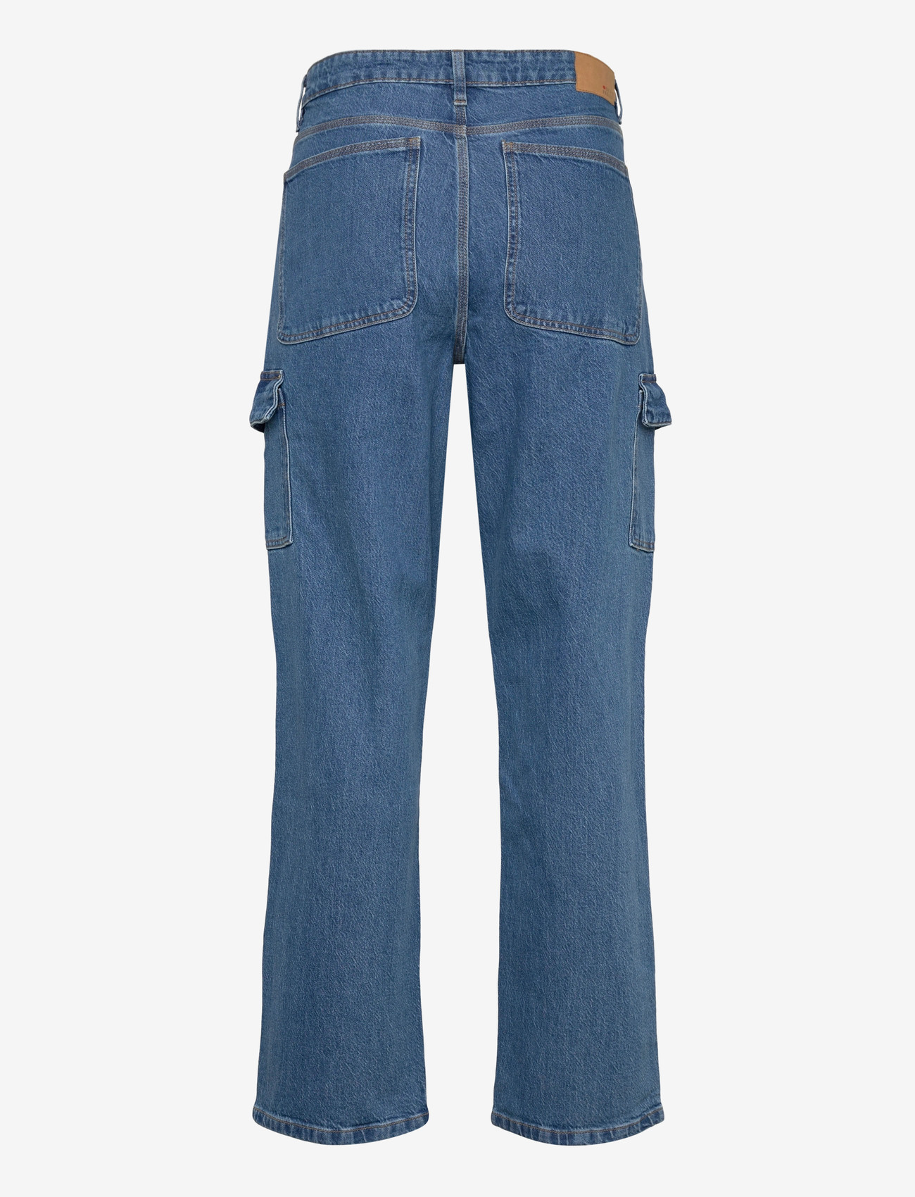 Denim Project - DP CARGO LOOSE JEANS - bukser & jeans - mid blue washed - 1