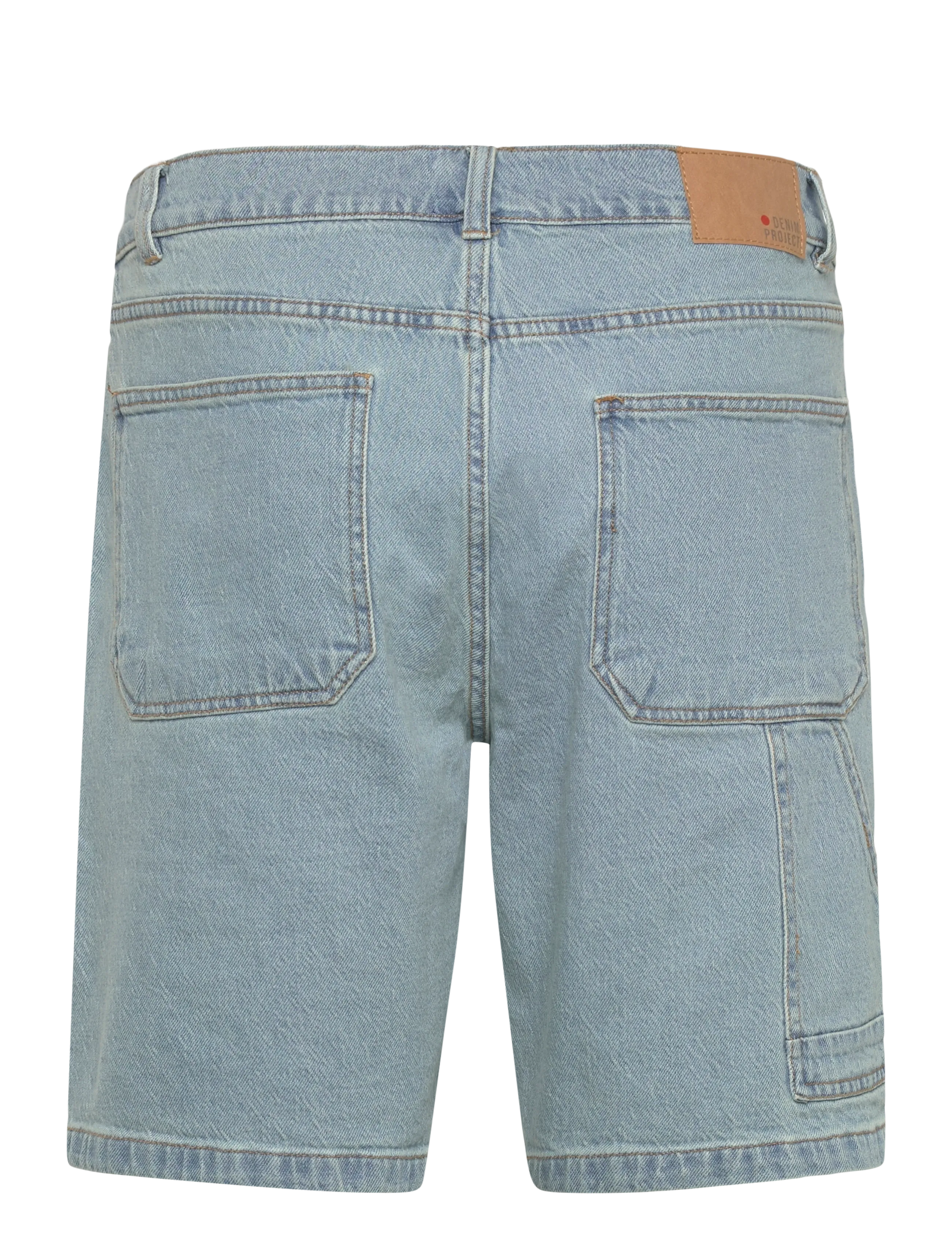Denim Project - DP UTILTY LOOSE SHORTS - Šortai - light blue washed - 1