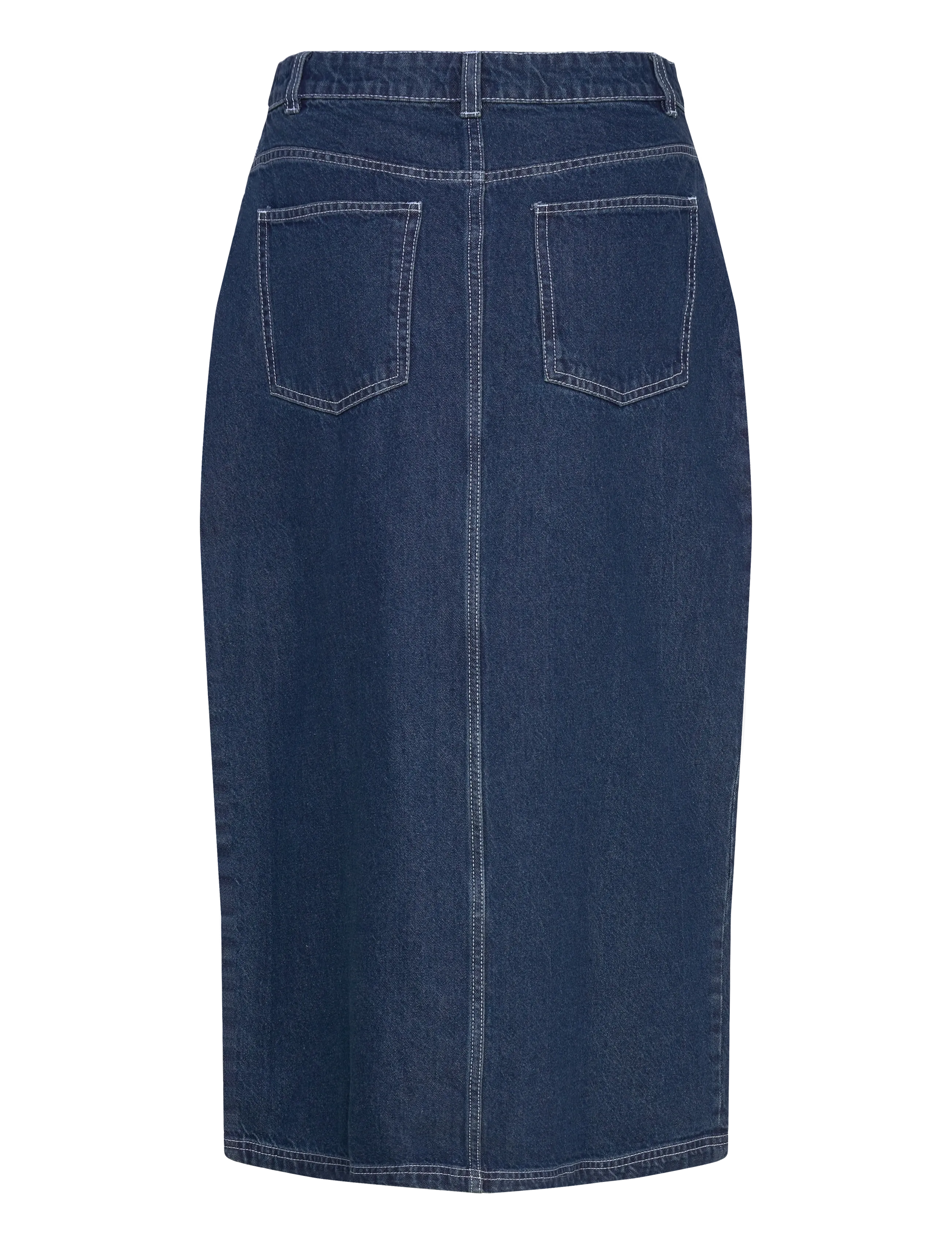 Denim Project - DP WRelaxed Denim Maxi Skirt - laveste priser - mid blue wash - 1