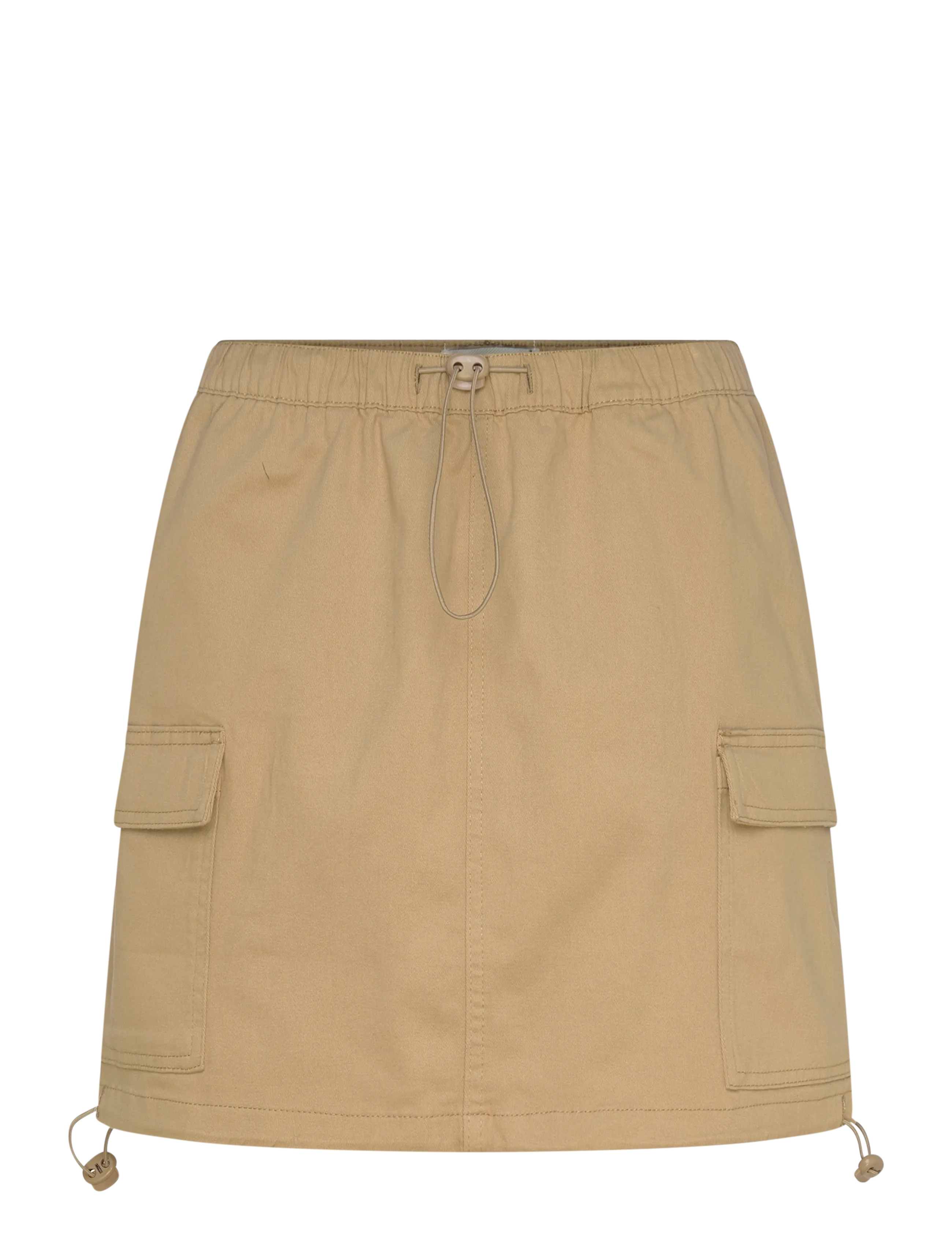 Denim Project DP WMini Parachute Skirt - Kleidung - OLIVE GRAY / beige