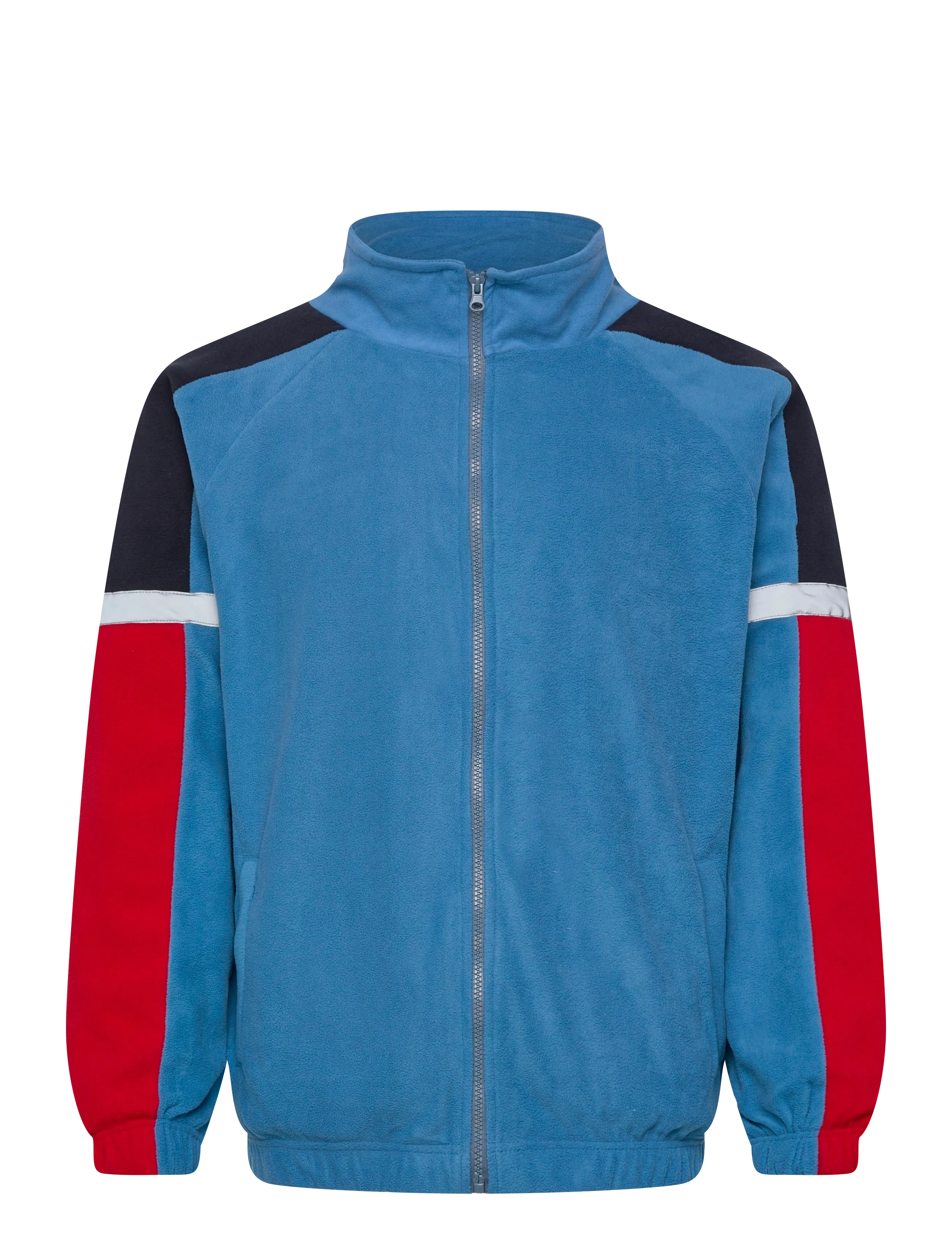 Denim Project DP Luke Fleece - Kläder - LIGHT BLUE W. RED/NAVY / blue