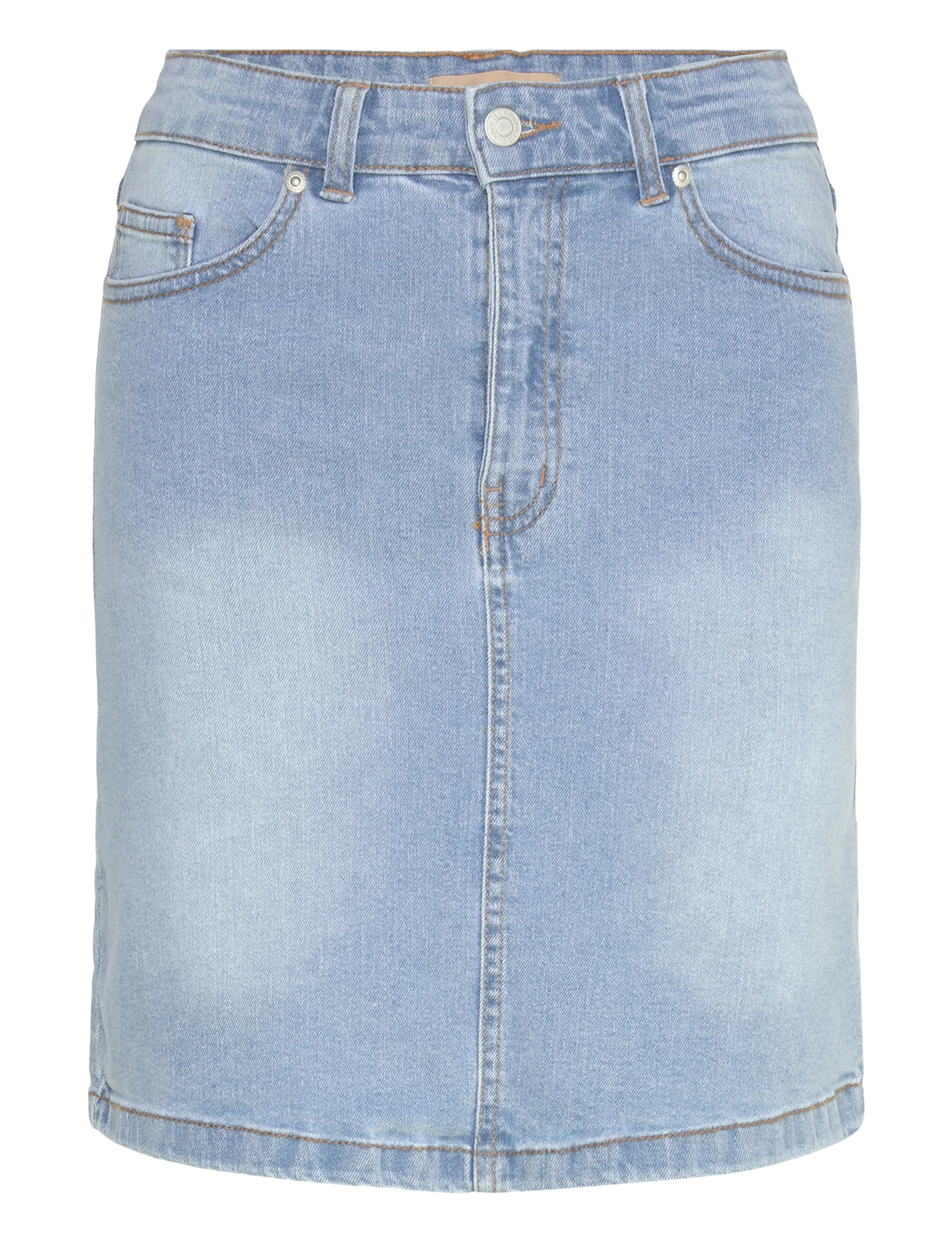 Denim Project DP WLANA DENIM SKIRT - Nederdele - LIGHT BLUE STONE WASH / blue