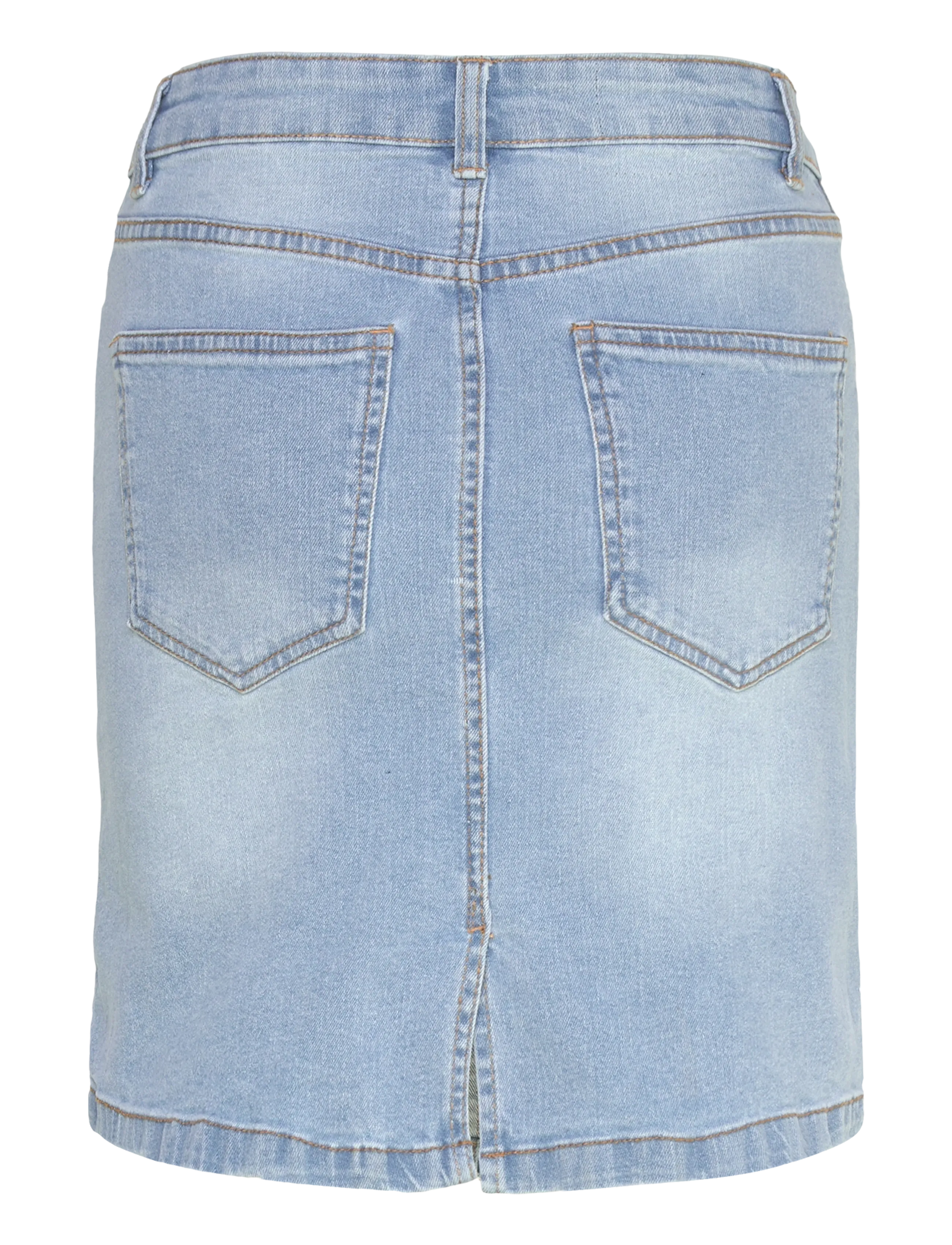 Denim Project - DP WLANA DENIM SKIRT - laveste priser - light blue stone wash - 1