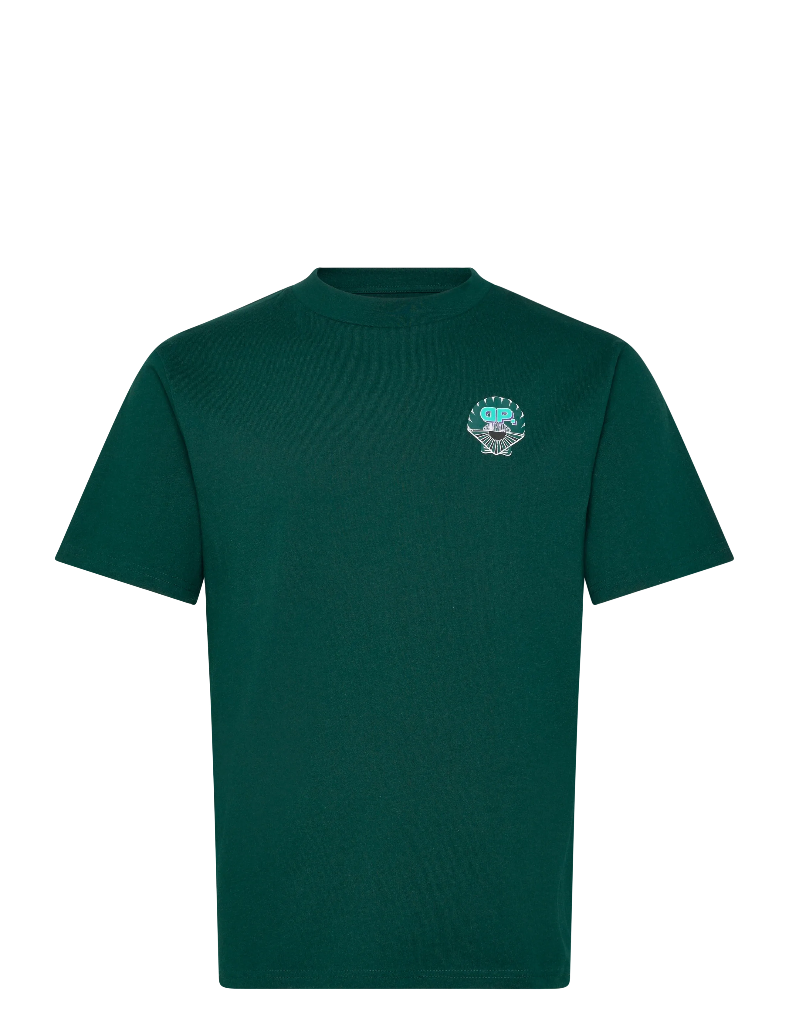 Denim Project DP Blake Green Shell Tee - Kläder - DARK GREEN / green