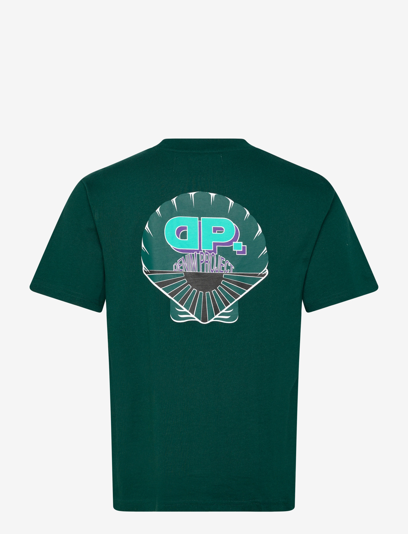 Denim Project - DP Blake Green Shell Tee - laveste priser - dark green - 1