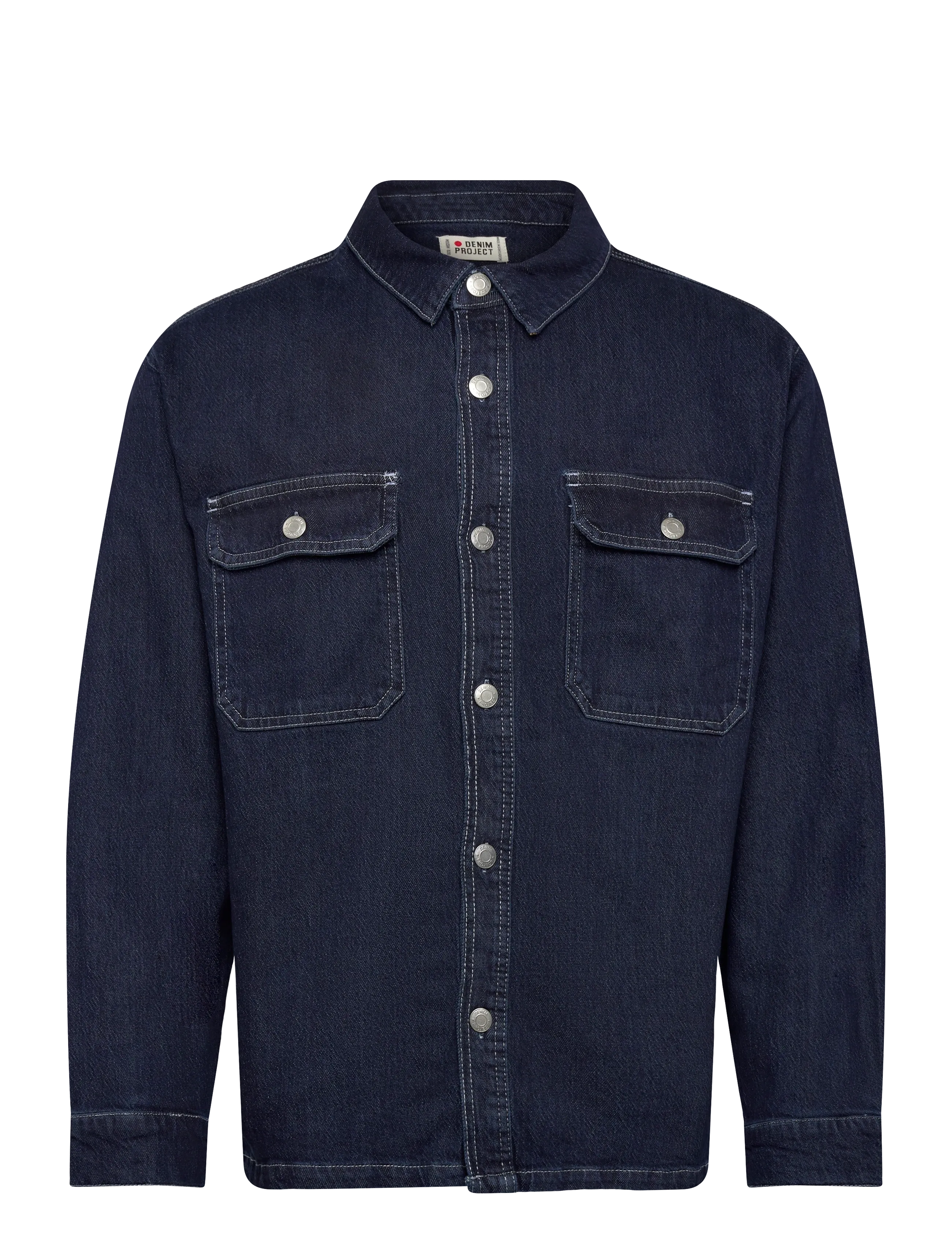 Denim Project DP Worker Denim Overshirt - Jassen & Mantels - DARK BLUE RINSE / navy