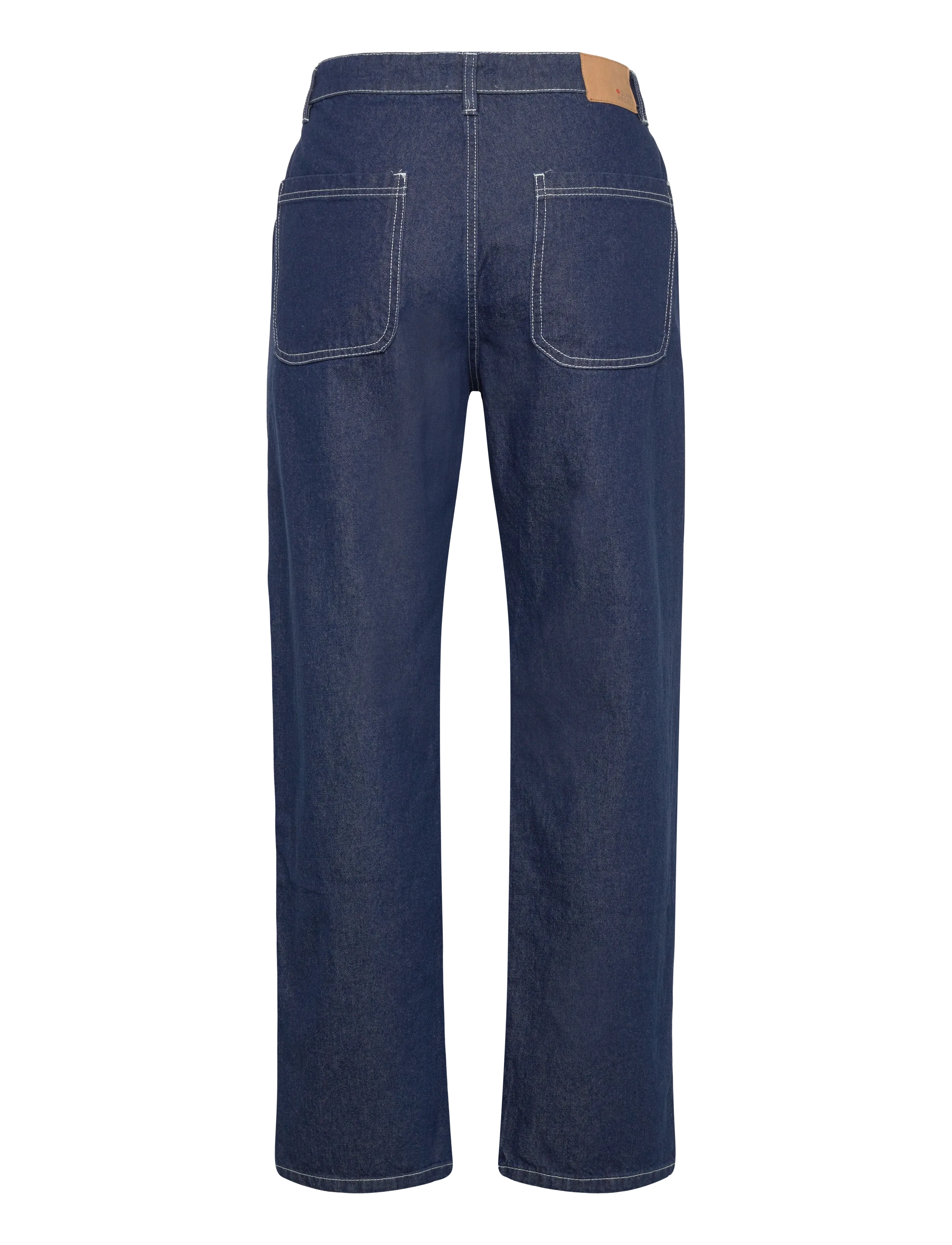 Denim Project - DP WORKER KNEE PATCH JEANS - püksid & teksad - dark blue wash - 1