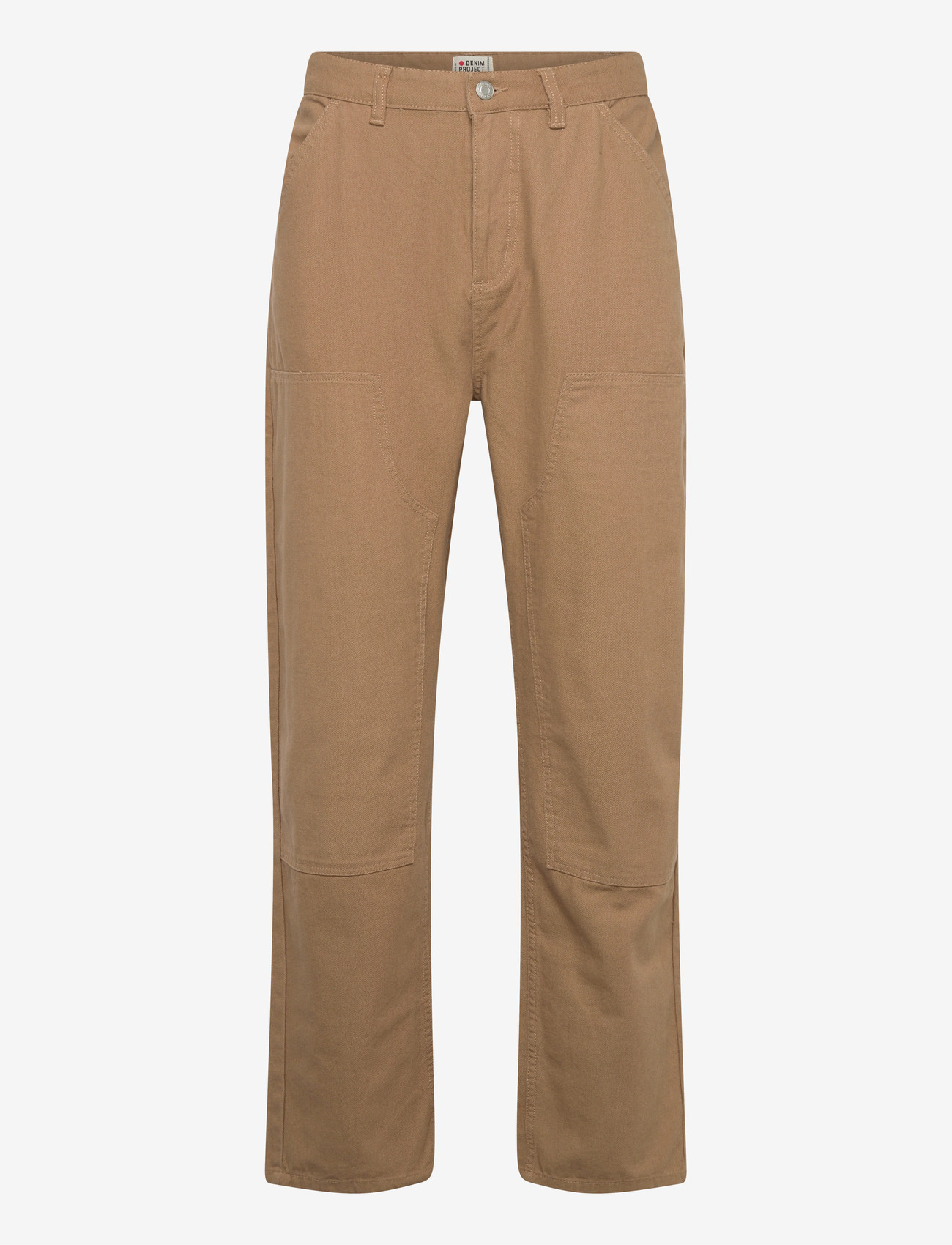Denim Project - DP WORKER KNEE PATCH PANTS - kargopüksid - ermine brown - 0