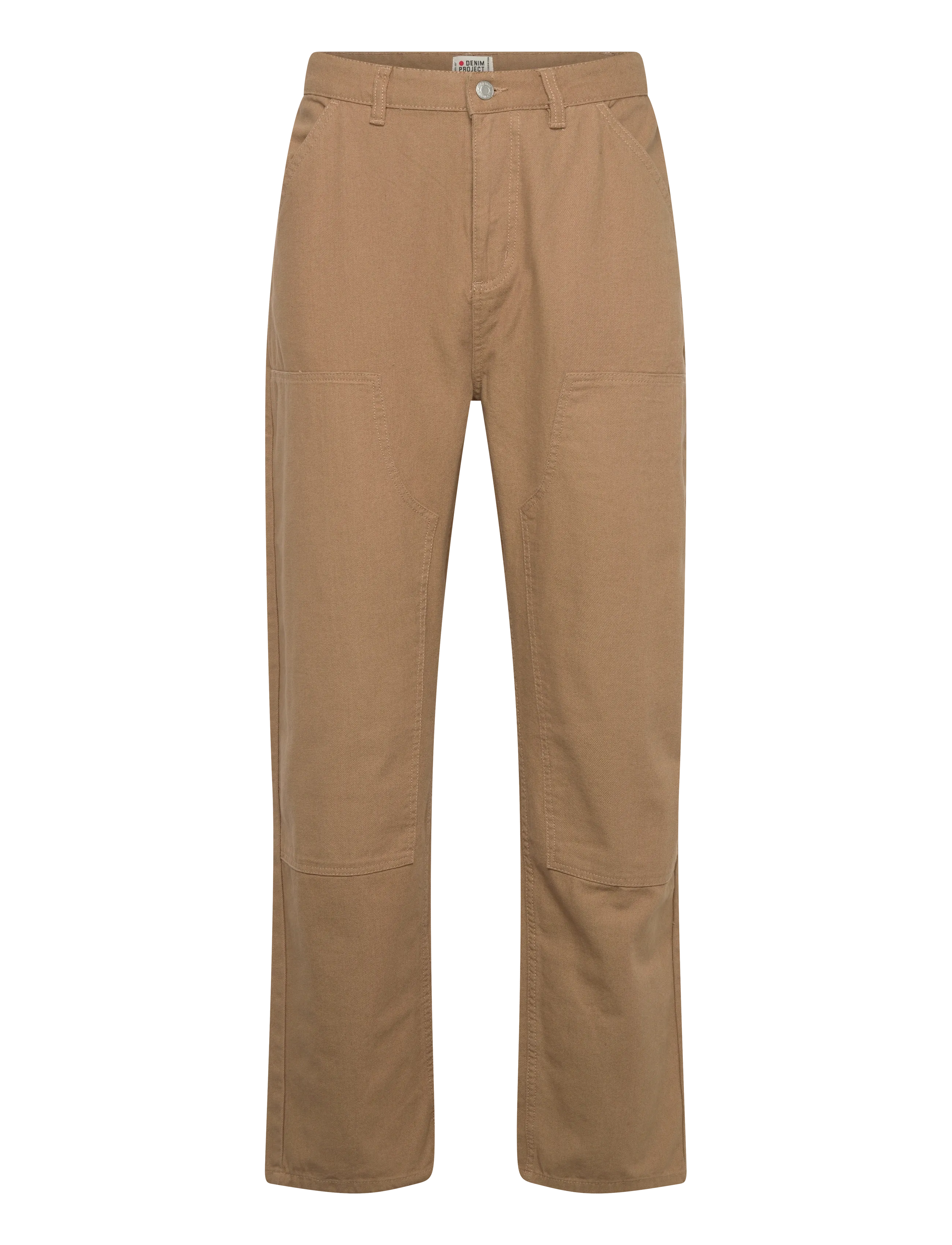 Denim Project DP WORKER KNEE PATCH PANTS - Kläder - ERMINE BROWN / brown