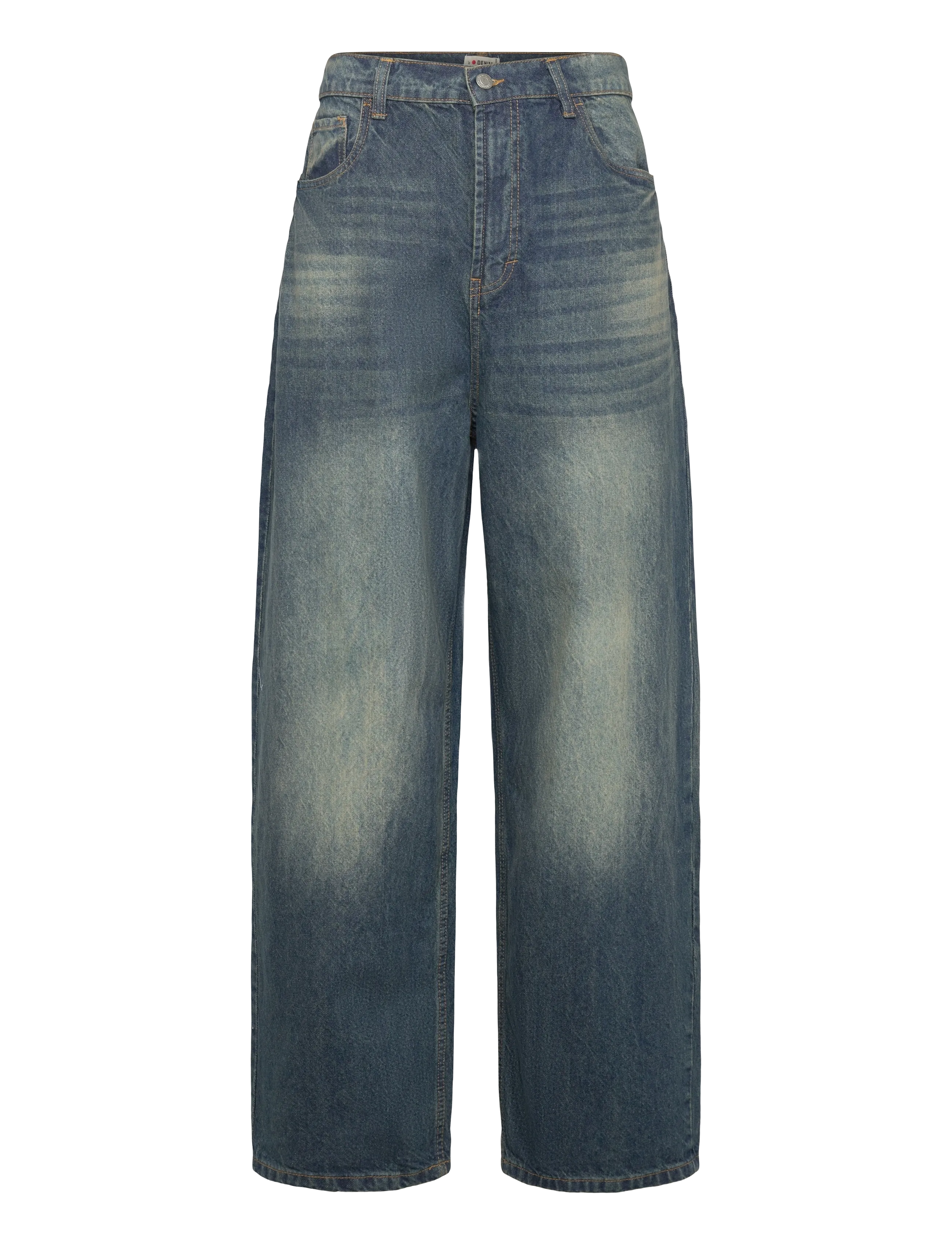 Denim Project DP Phoenix Super Baggy Ring Je - Kleidung - MID BLUE VINTAGE / blue