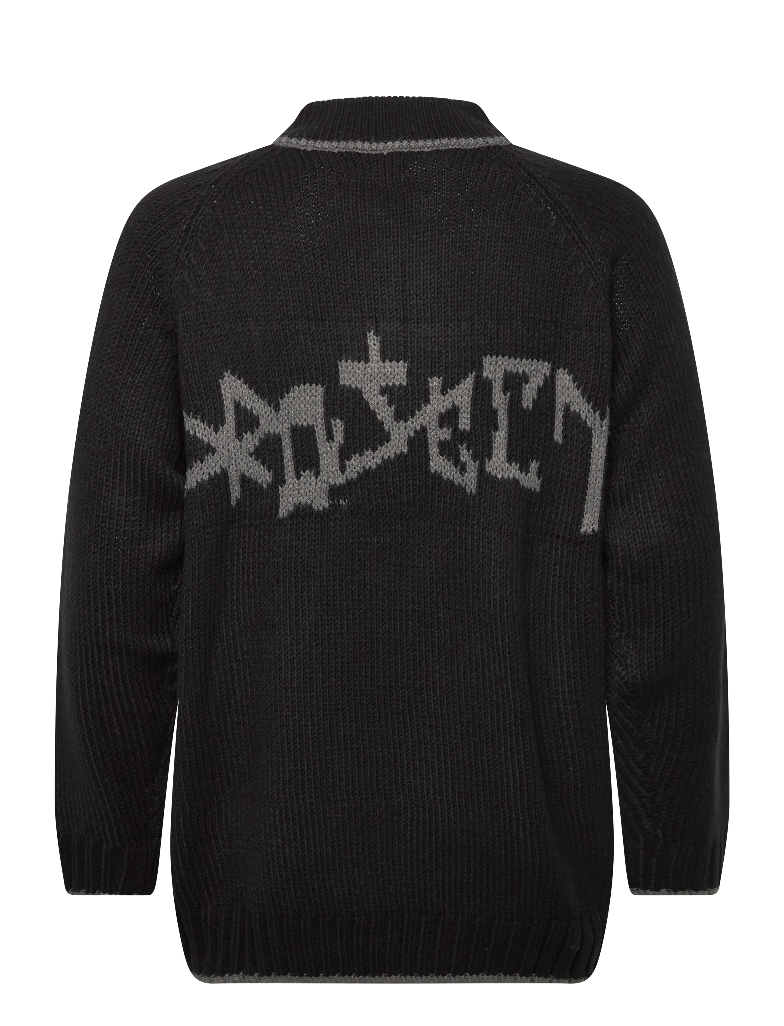 Denim Project - DP Knitted Contrast Cardigan - cardigans - black - 1