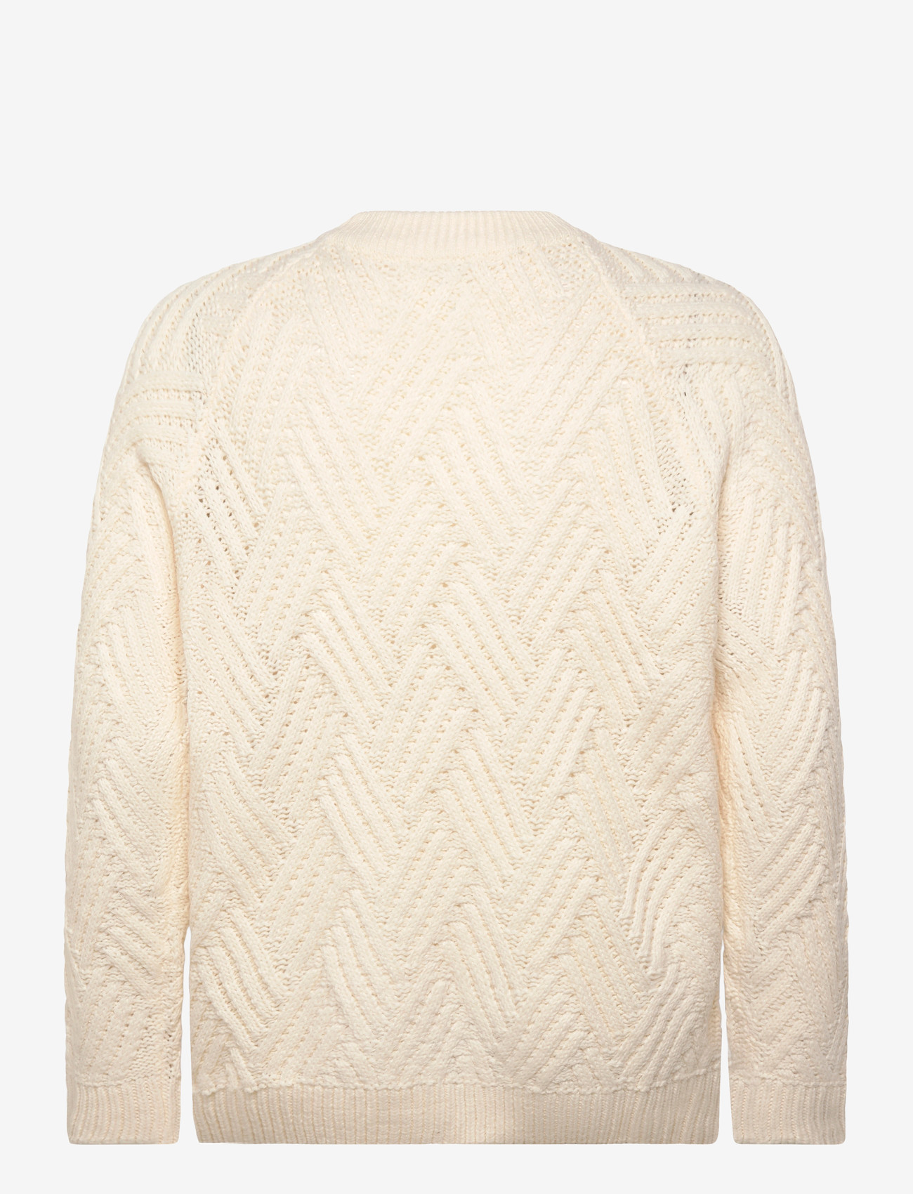 Denim Project - DP-10024-389 - strik med rund hals - off white - 1