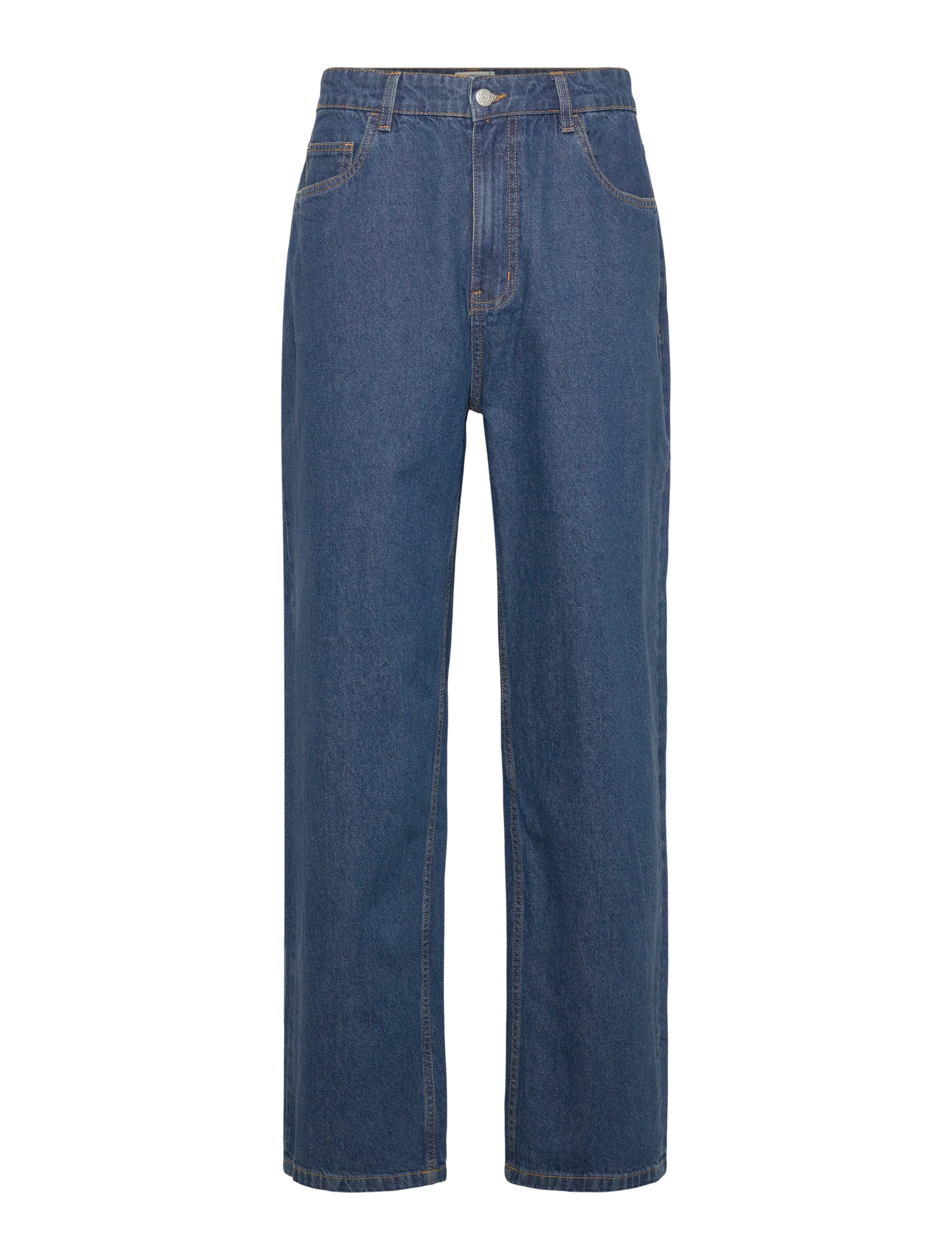 Denim Project DP BAGGY JEANS - Kläder - MID BLUE WASH / blue