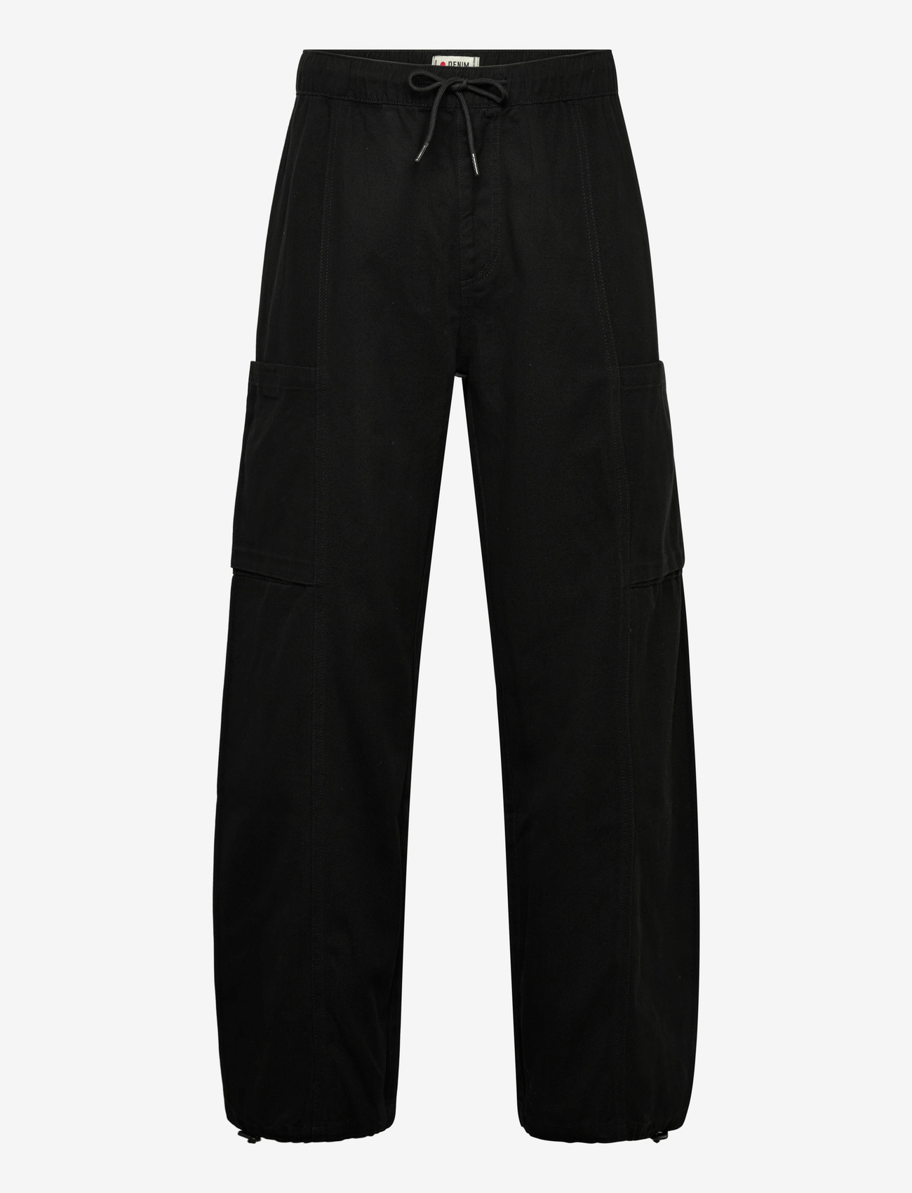 Denim Project - DPLoose Side Panel Pants - byxor & jeans - black - 0
