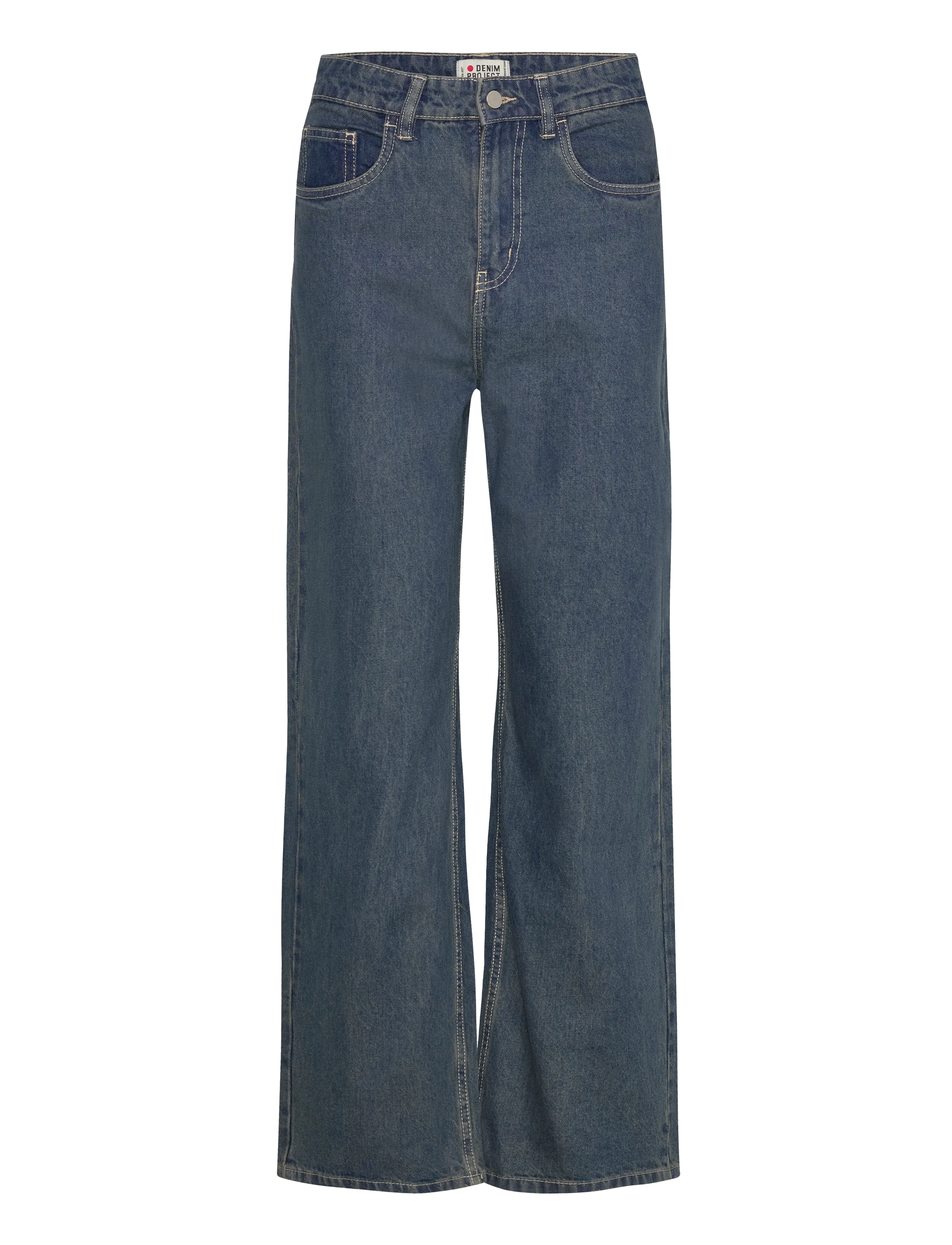 DENIM PROJECT Dpwmid Rise Wide Colour Jeans Blau - W27 - Damen