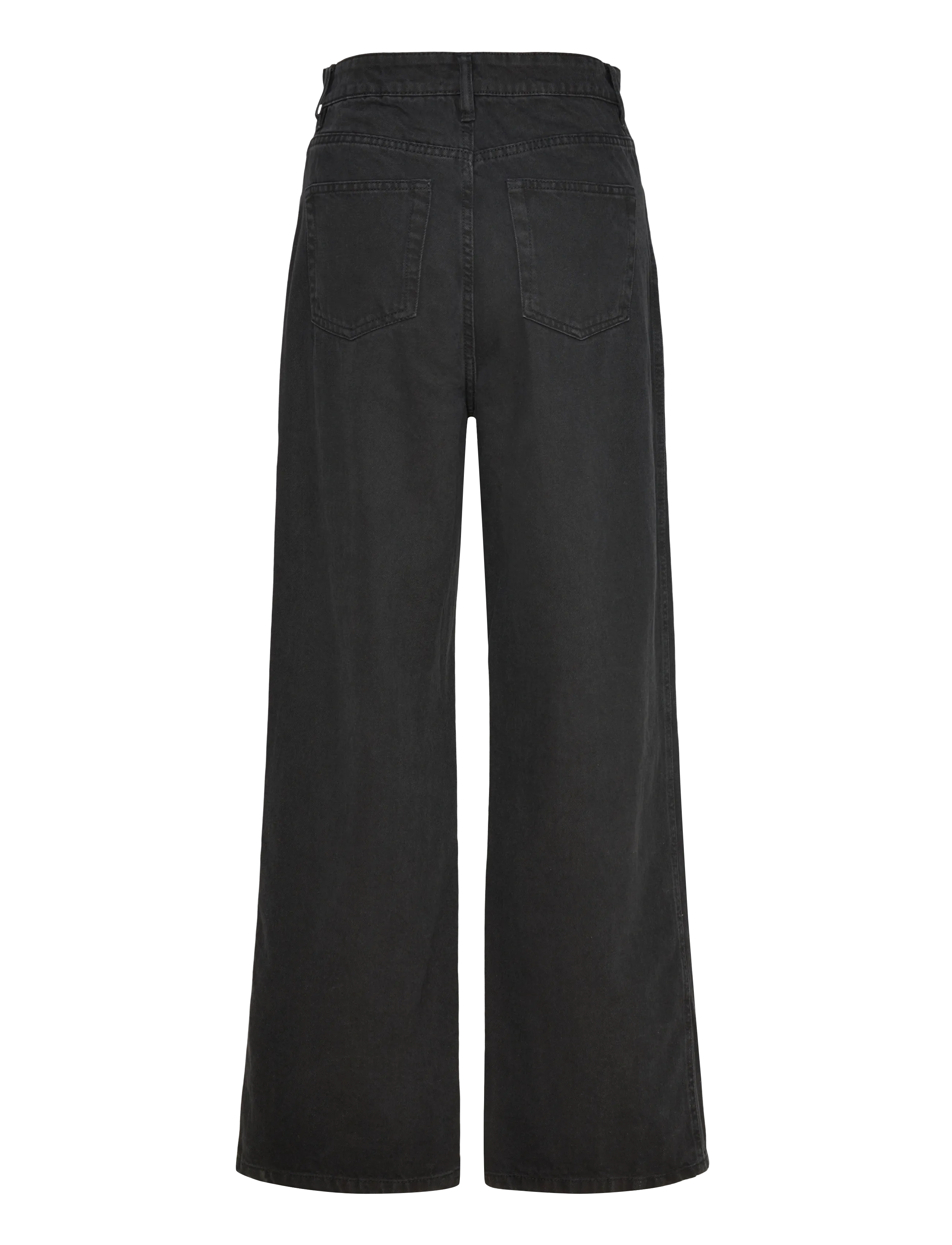 Denim Project - DPWHigh Rise Wide Leg Jeans - laveste priser - 046 black washed - 1
