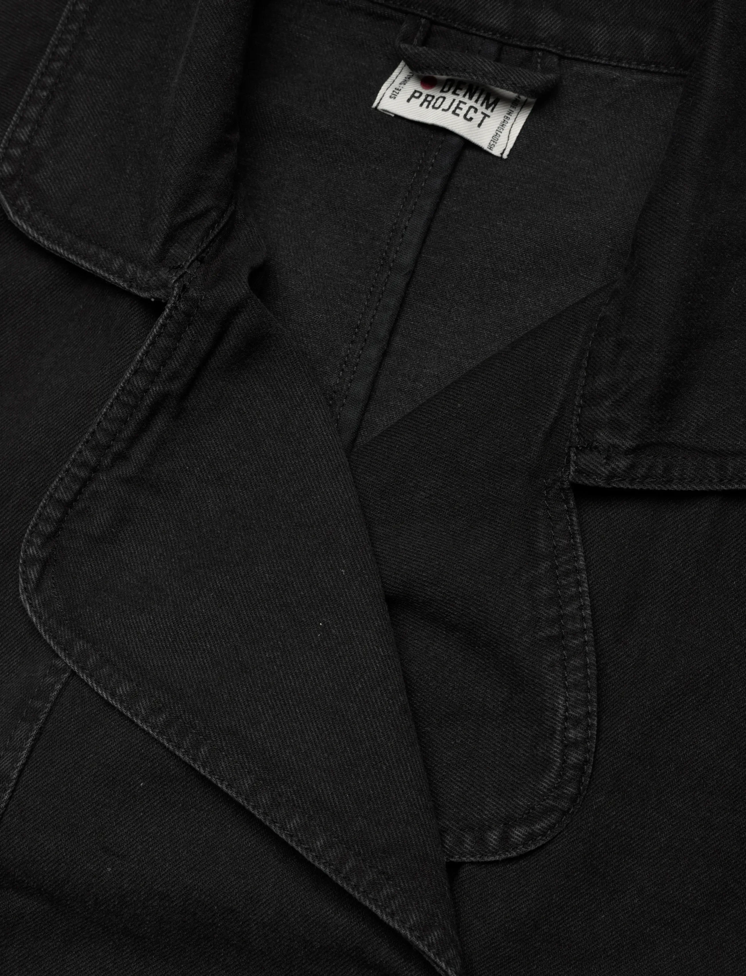 Denim Project - DPWDenim Cropped Trenchcoat - overtøj - 675 mid blue wash - 2
