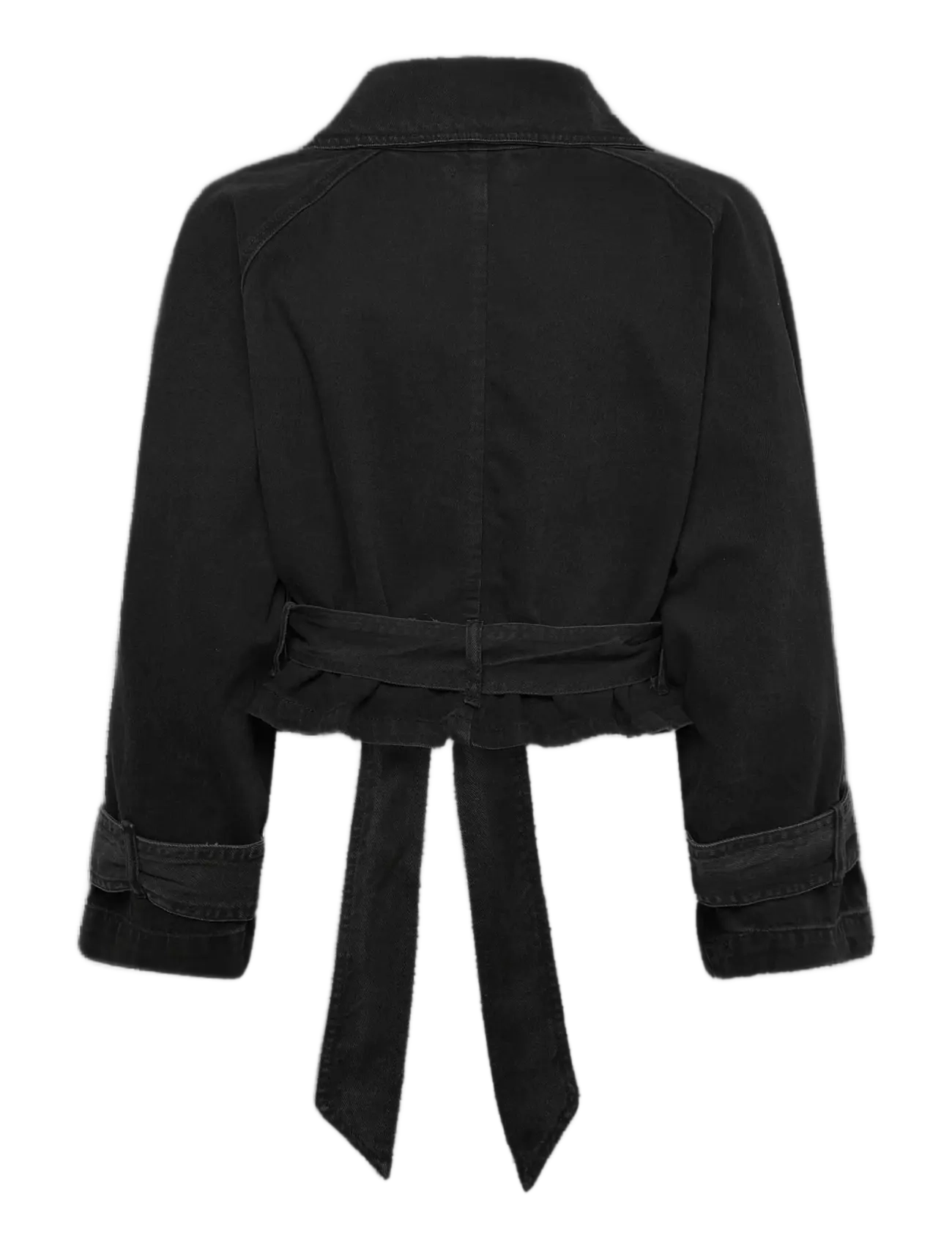 Denim Project - DPWDenim Cropped Trenchcoat - kevadjakid - black/grey wash - 1