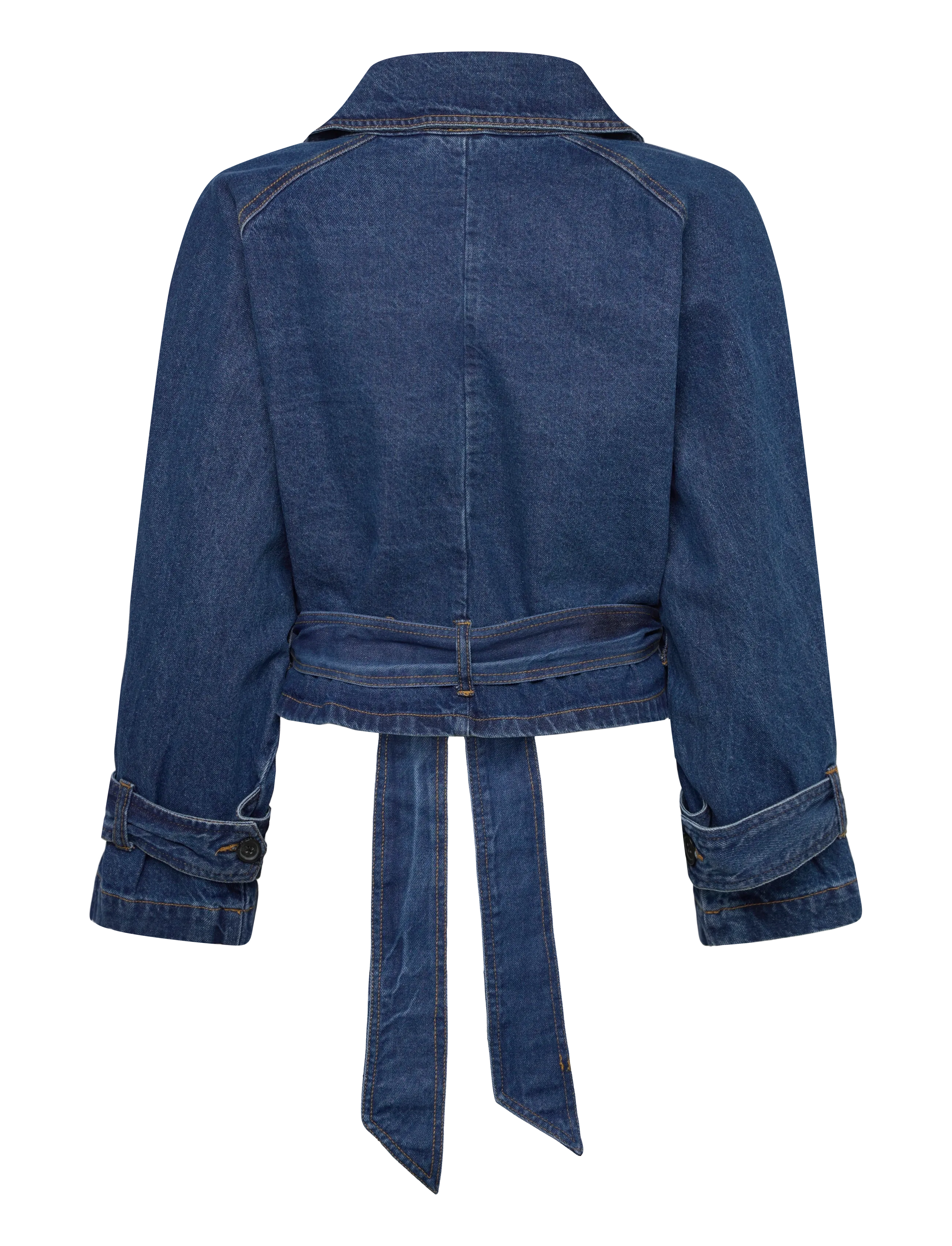 Denim Project - DPWDenim Cropped Trenchcoat - frühlingsjacken - black/grey wash - 1