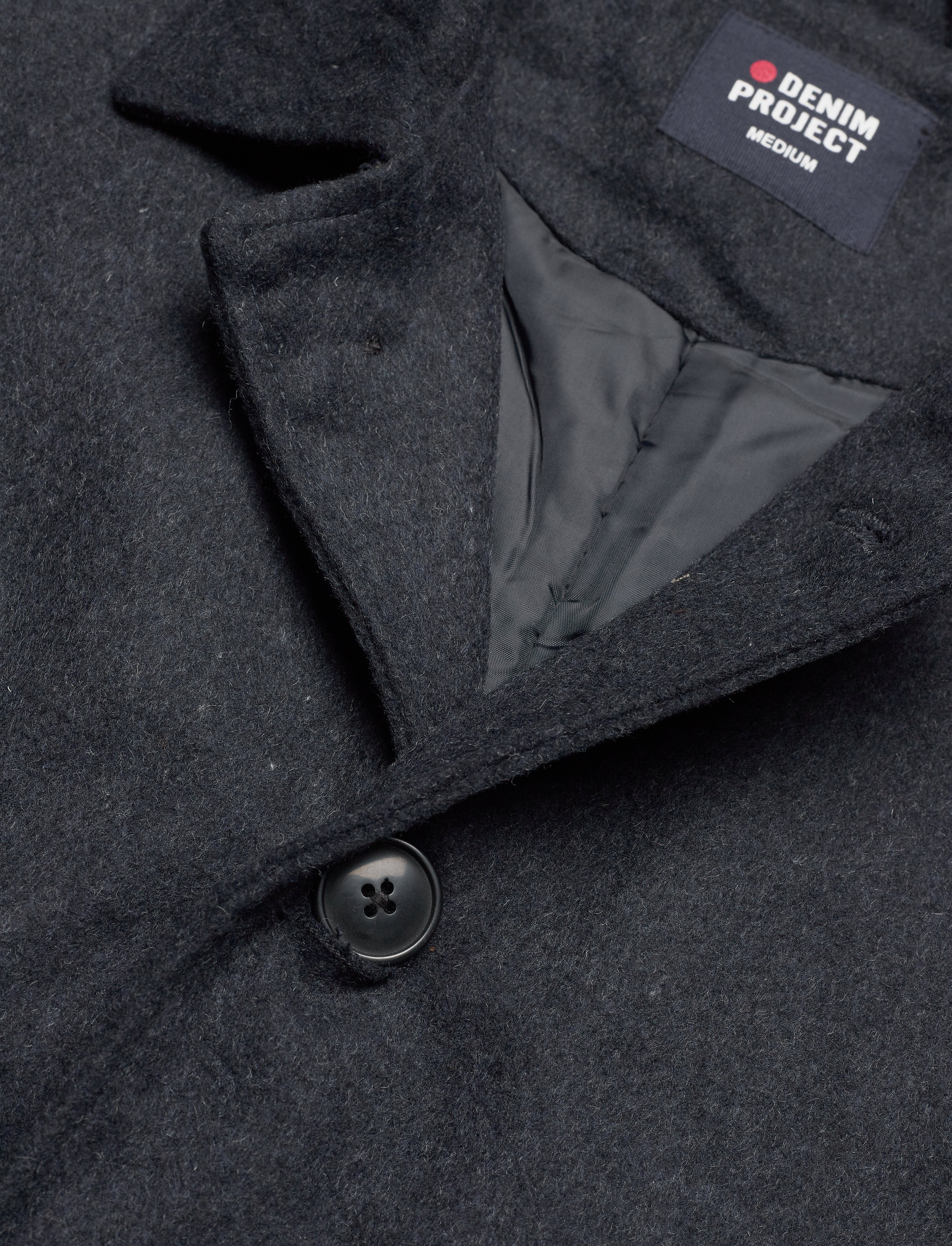 Denim project - WOOL COAT - navy melange - 3