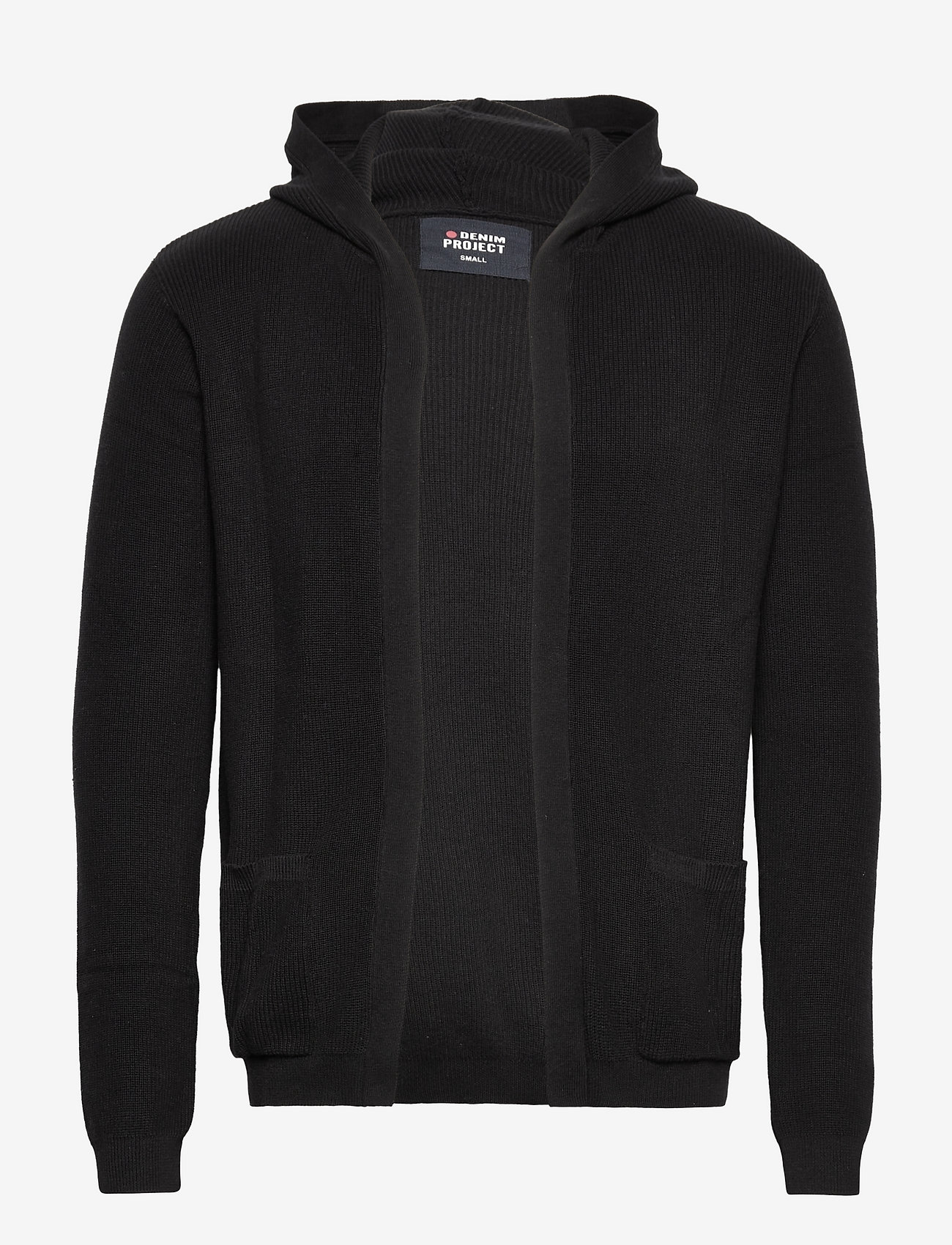 Denim Project KNIT CARDIGAN - Cardigans - 001 BLACK / black