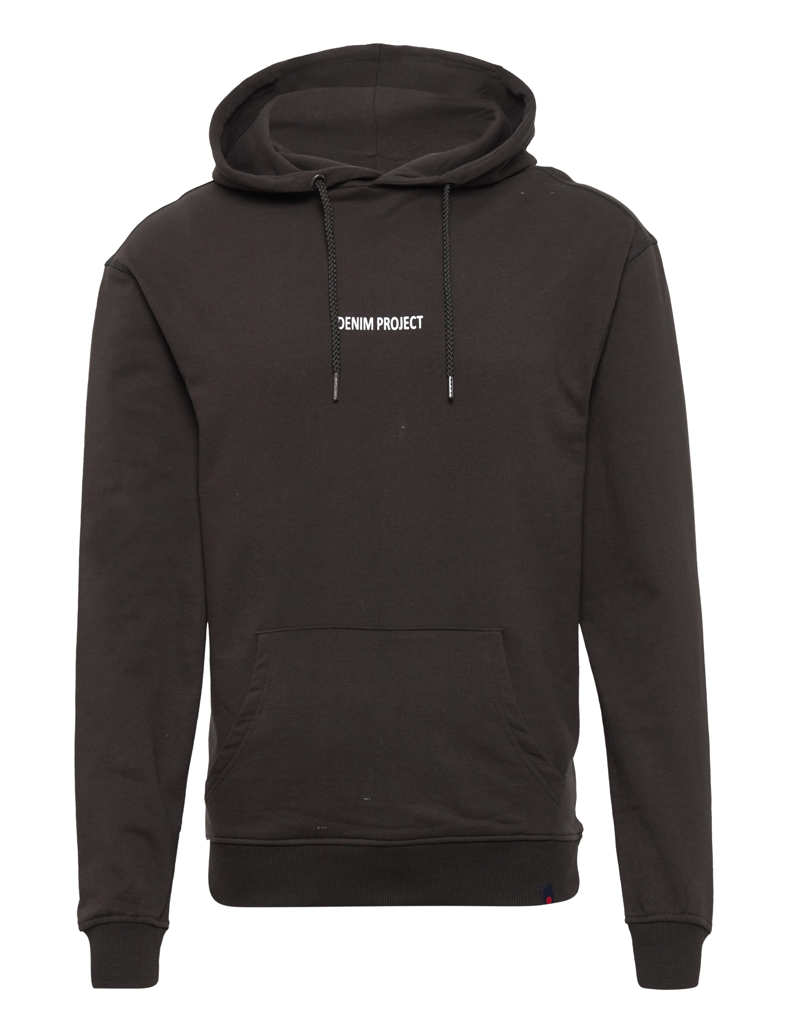 Denim Project Globe Hoodie Drop Shoulder - Hættetrøjer - 001 BLACK / black