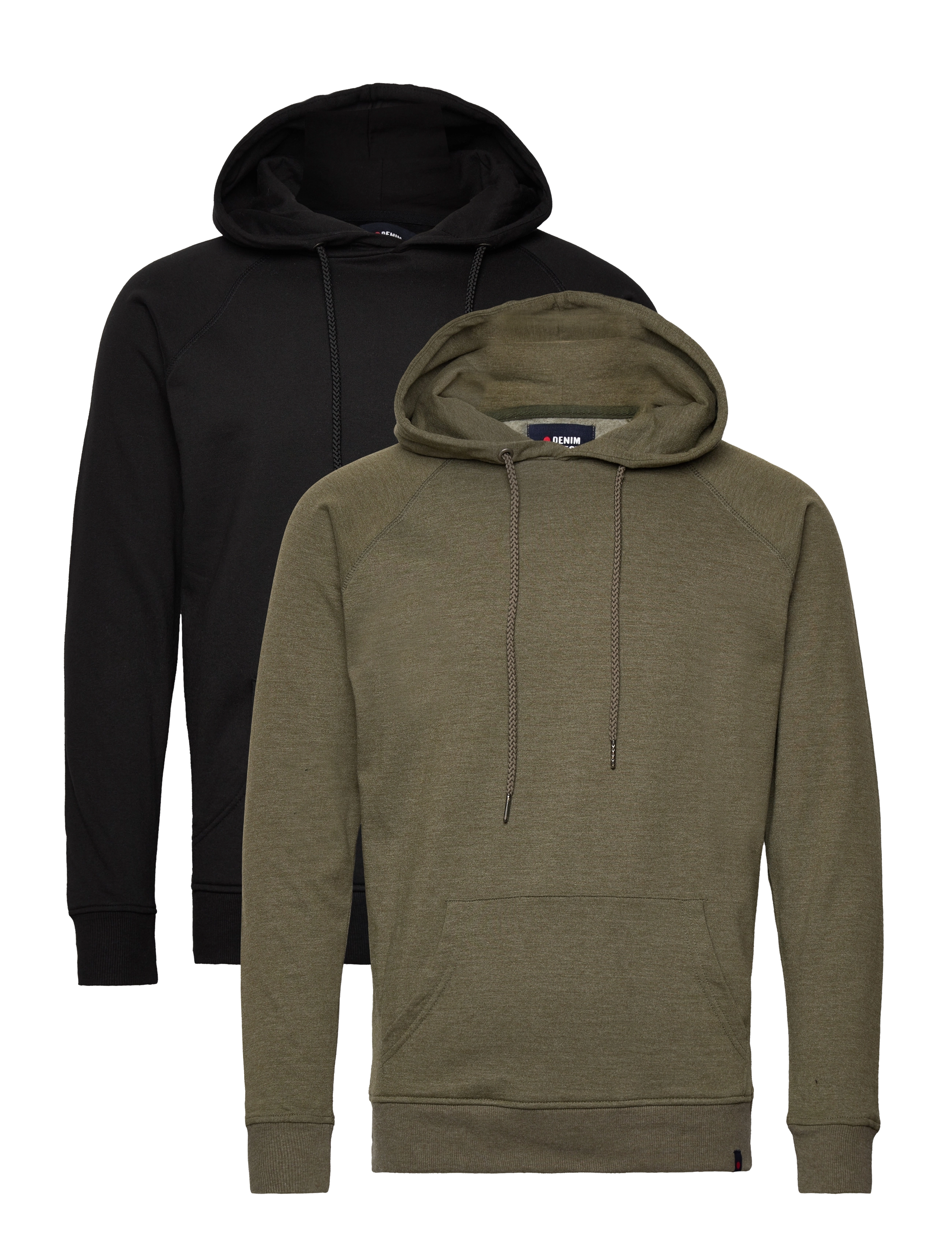 DPBasic Sweat Hoodie 2 Pack - OLIVE NIGHT MEL / 1X 001 BLACK