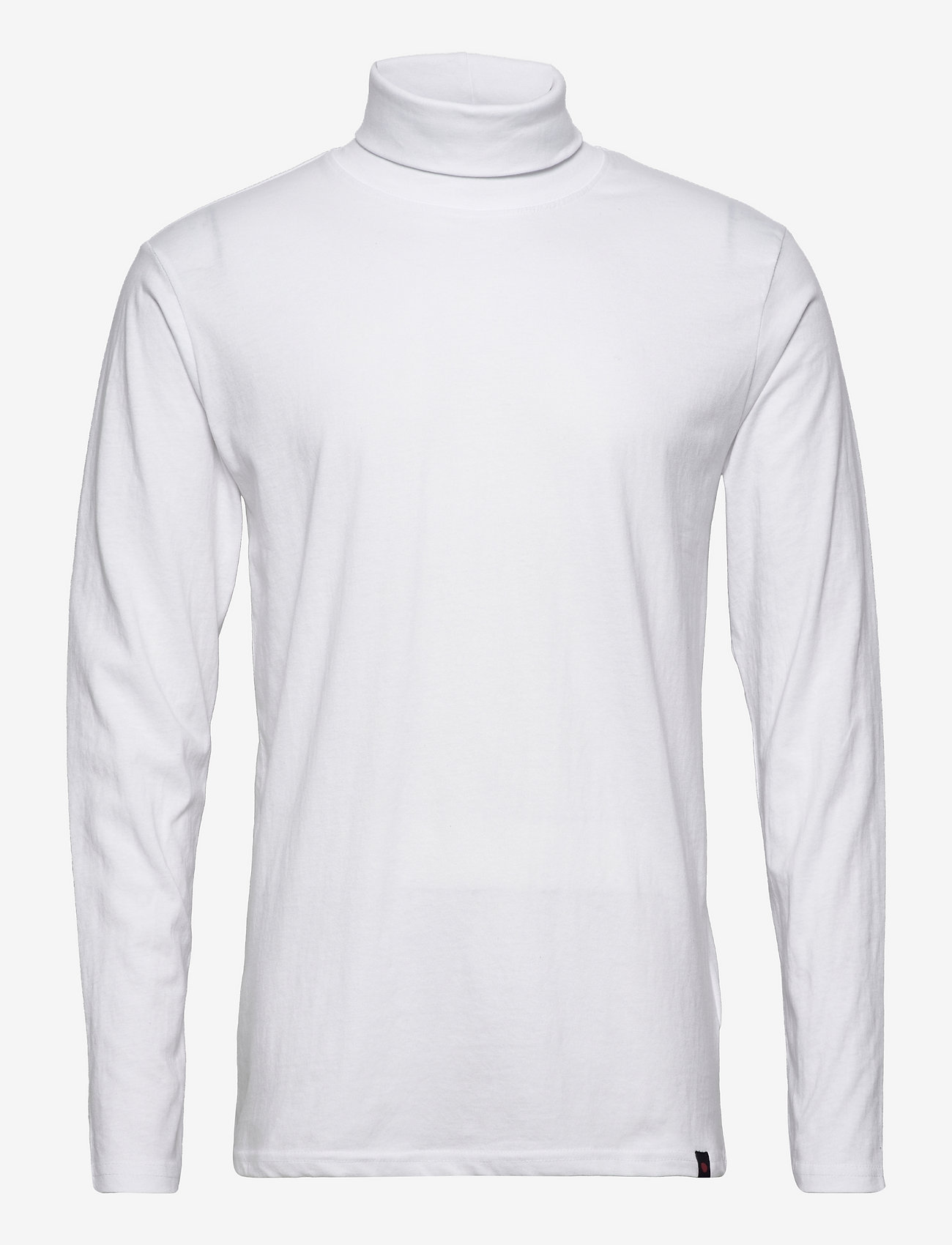 Denim project - DP Rollneck LS Tee - t-shirts à manches longues - white - 0
