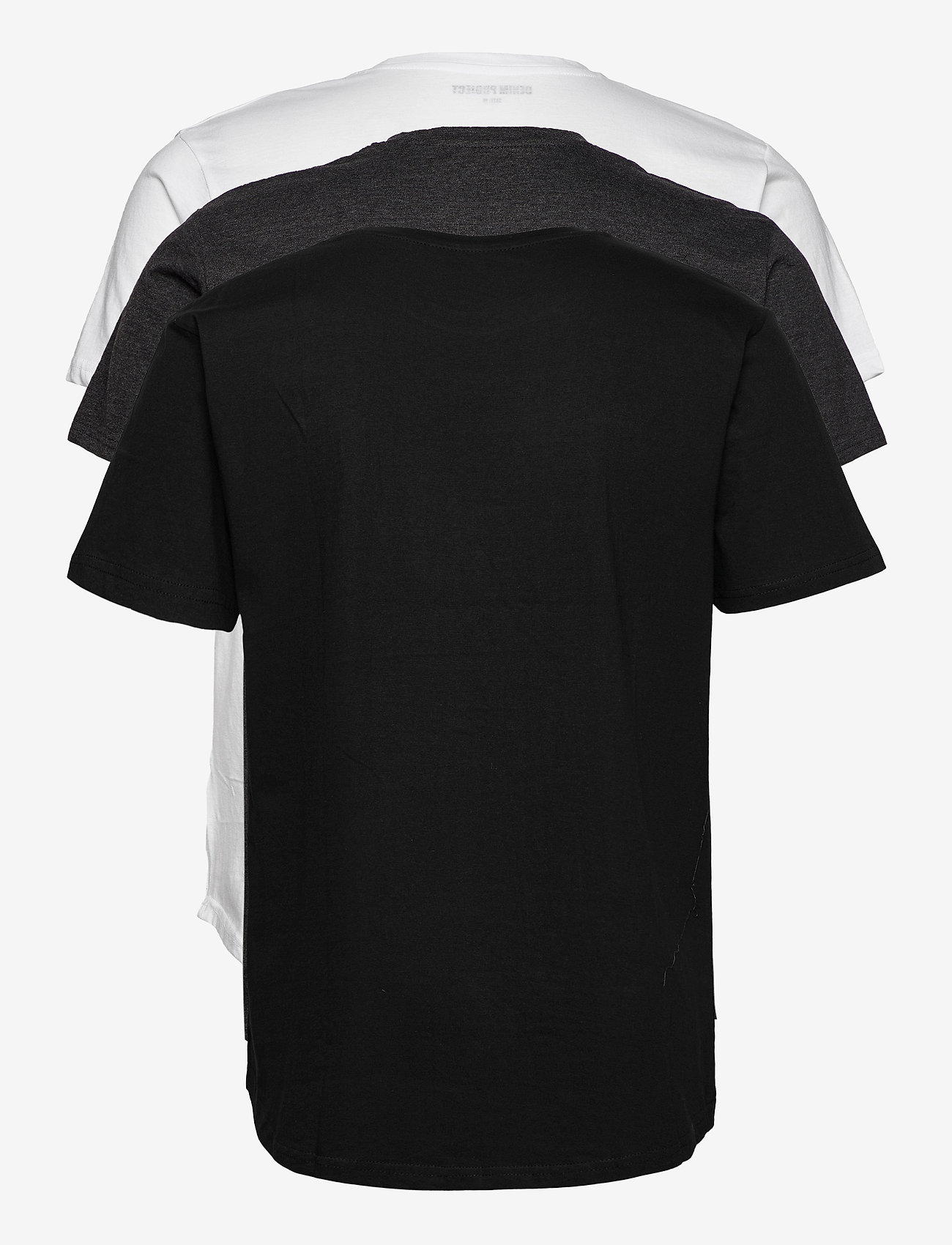 Denim Project - DP Longy Tee 3 Pack - black/white/dgm - 1