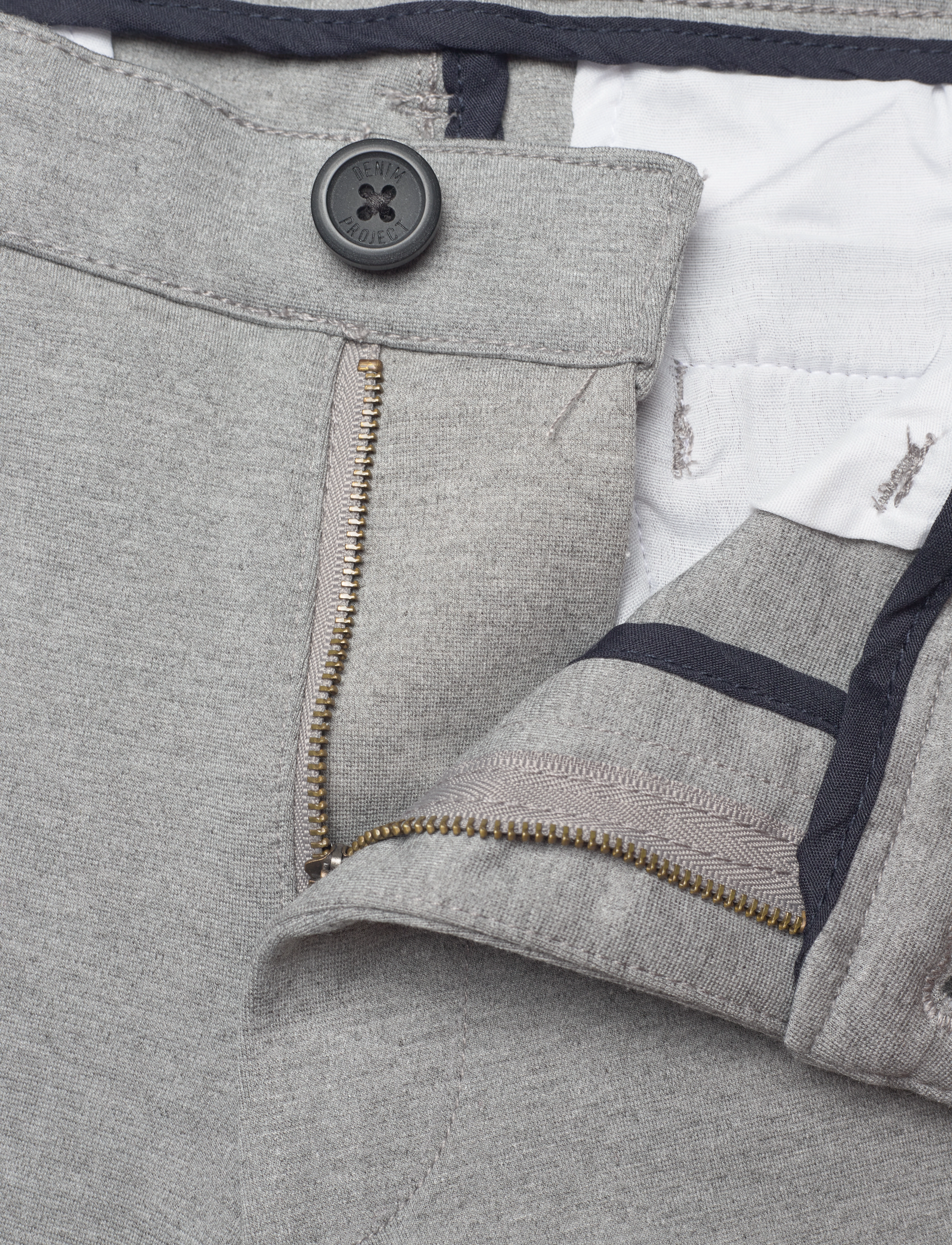 Denim Project - DP Ponte Shorts - lägsta priserna - 133 medium grey melange - 3