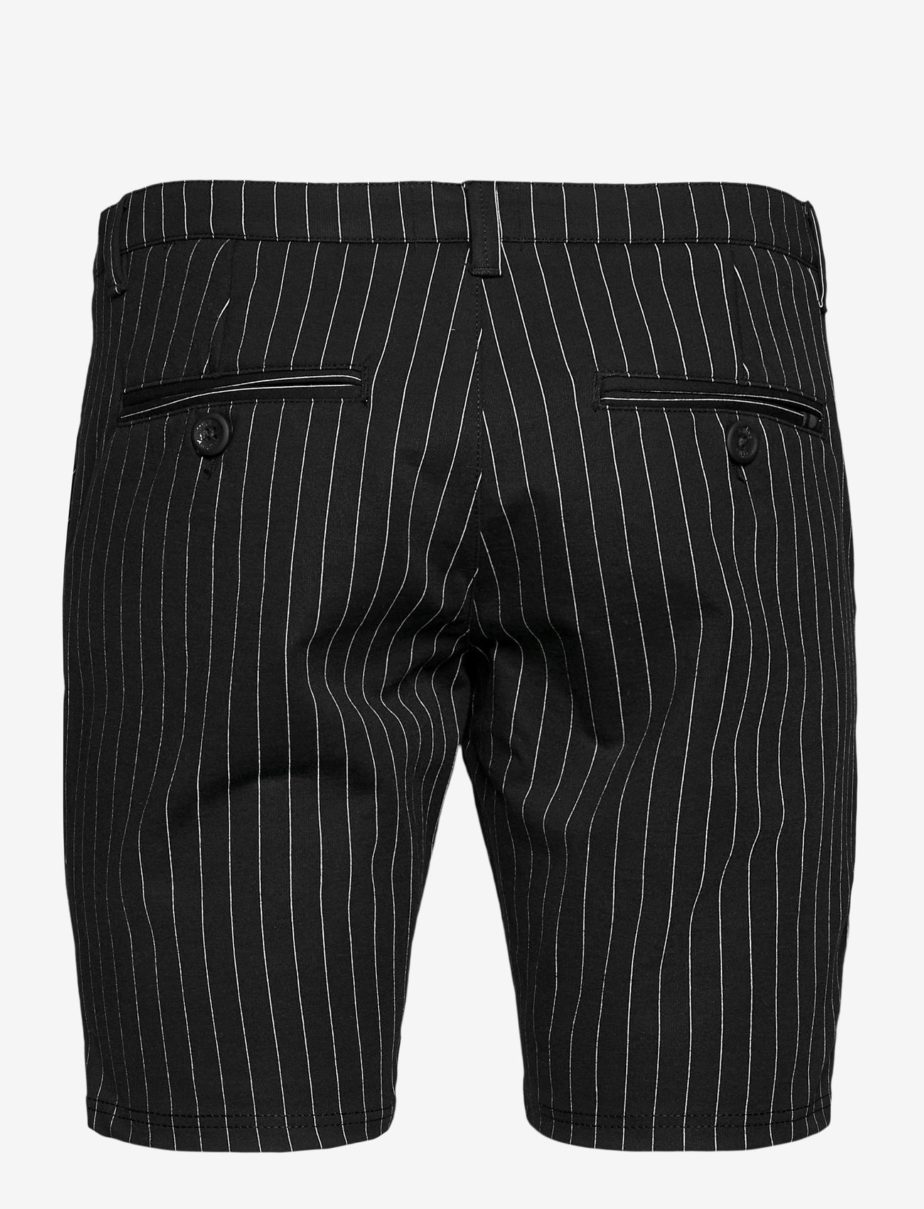 Denim project - Ponte Shorts - chinos shorts - black white pin - 1
