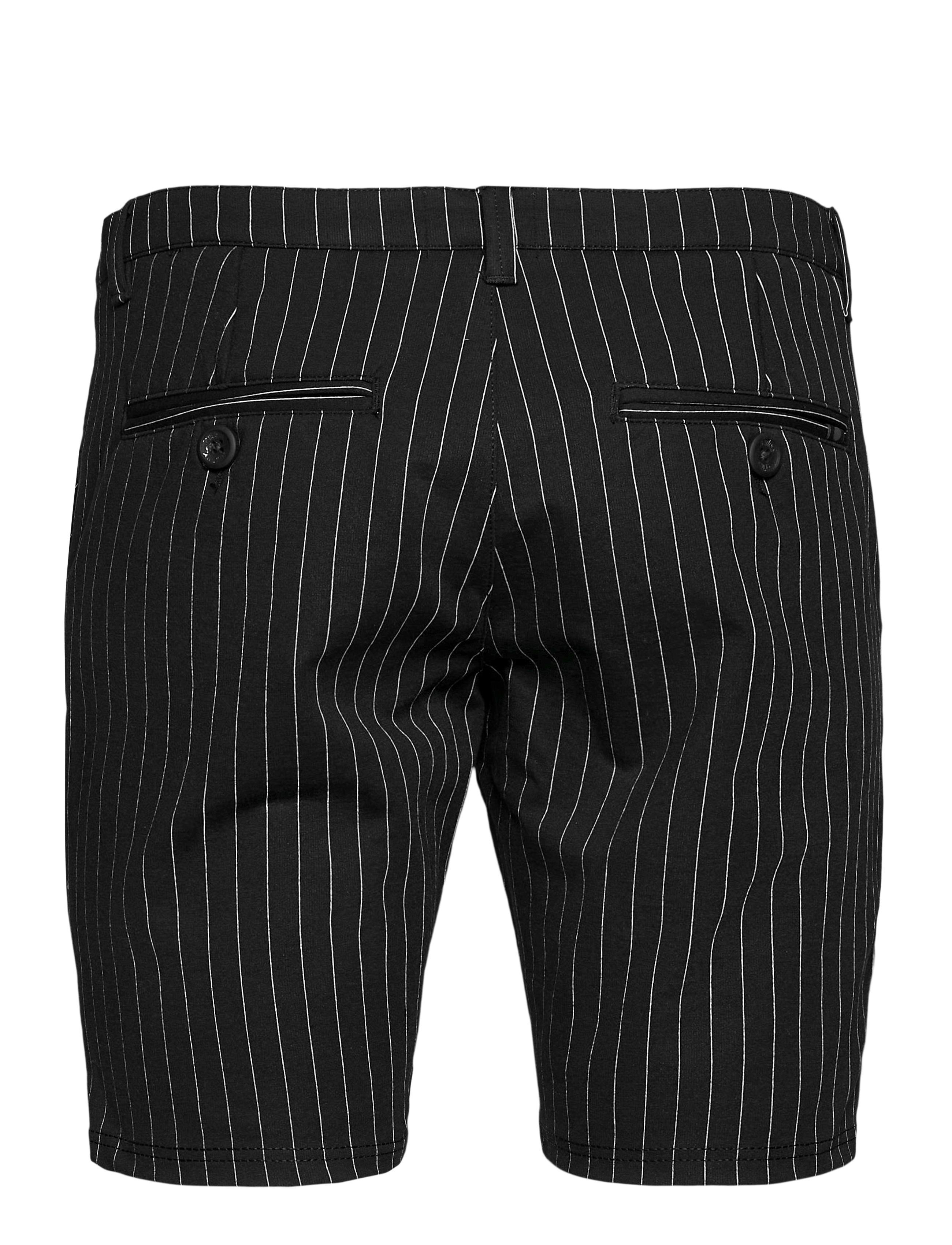 Denim Project - Ponte Shorts - laveste priser - black white pin - 1