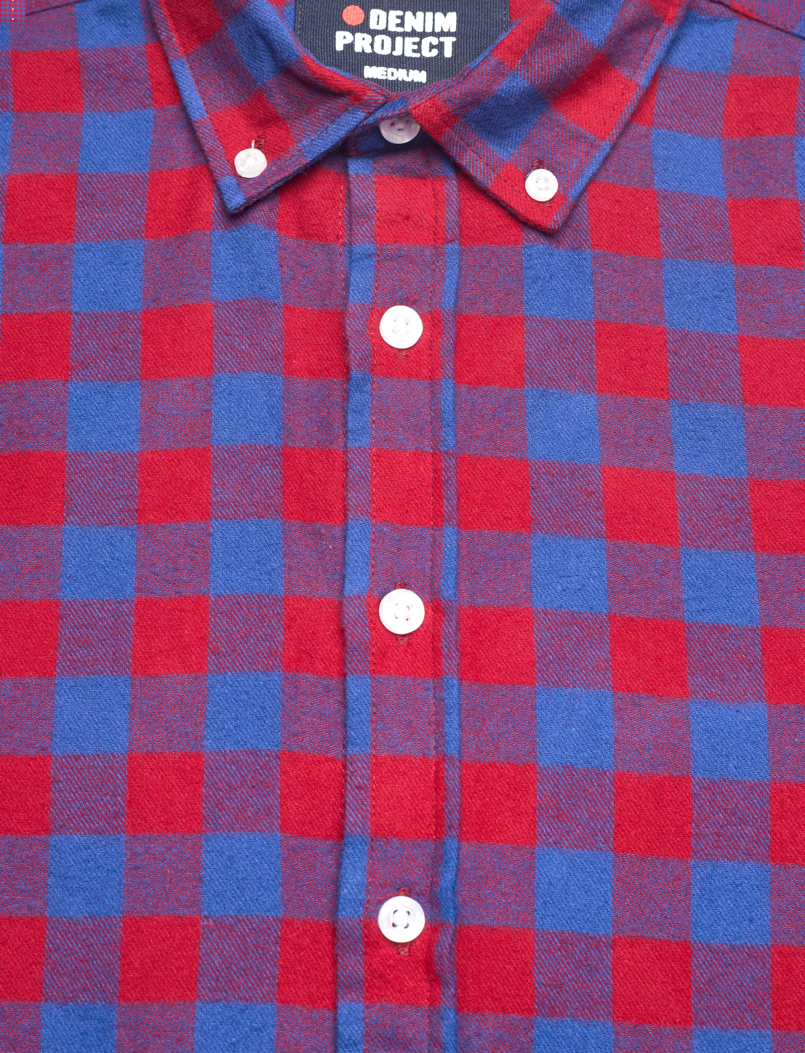 Denim Project - DP New Check Shirt - die niedrigsten preise - red/navy check - 2