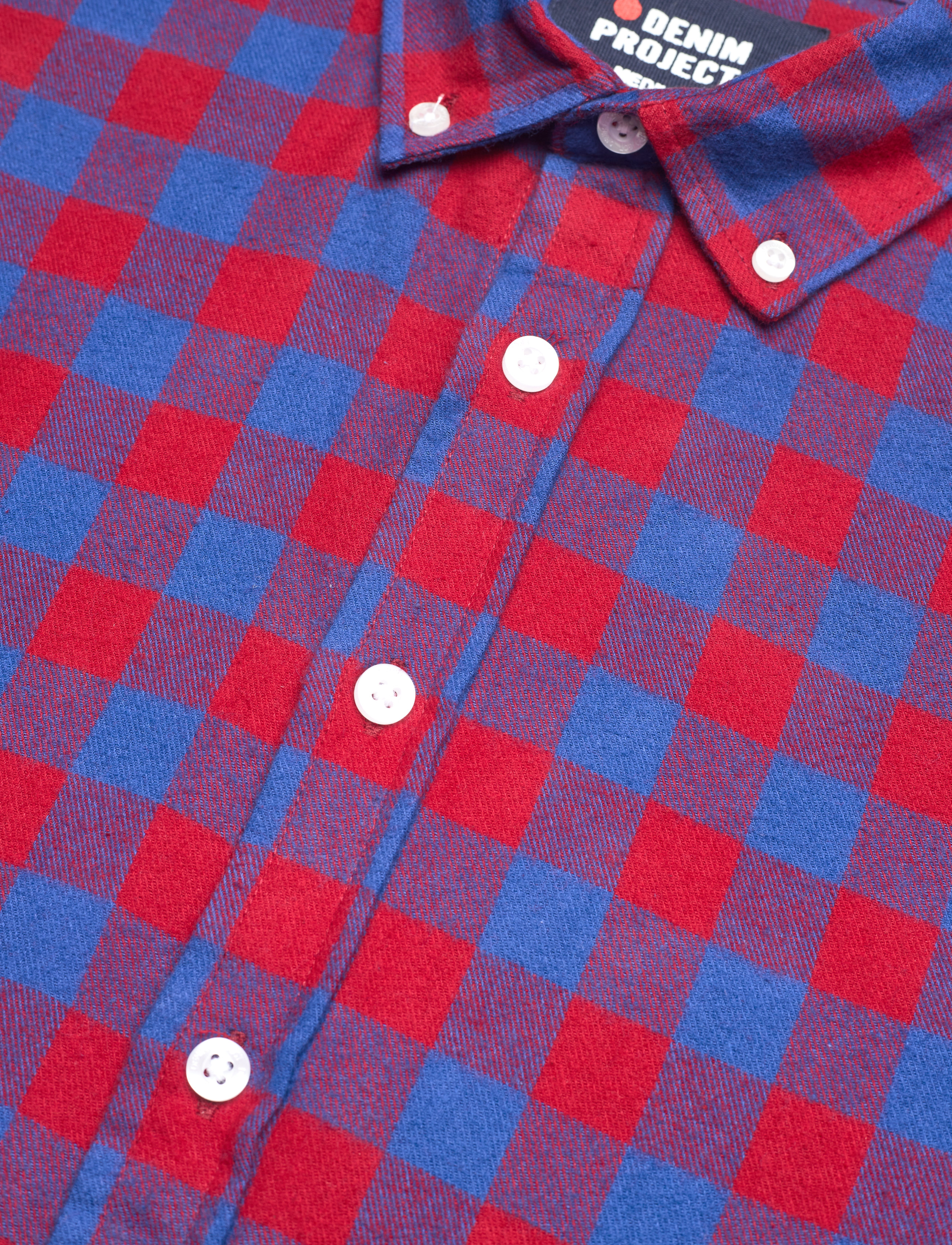 Denim Project - DP New Check Shirt - die niedrigsten preise - red/navy check - 3