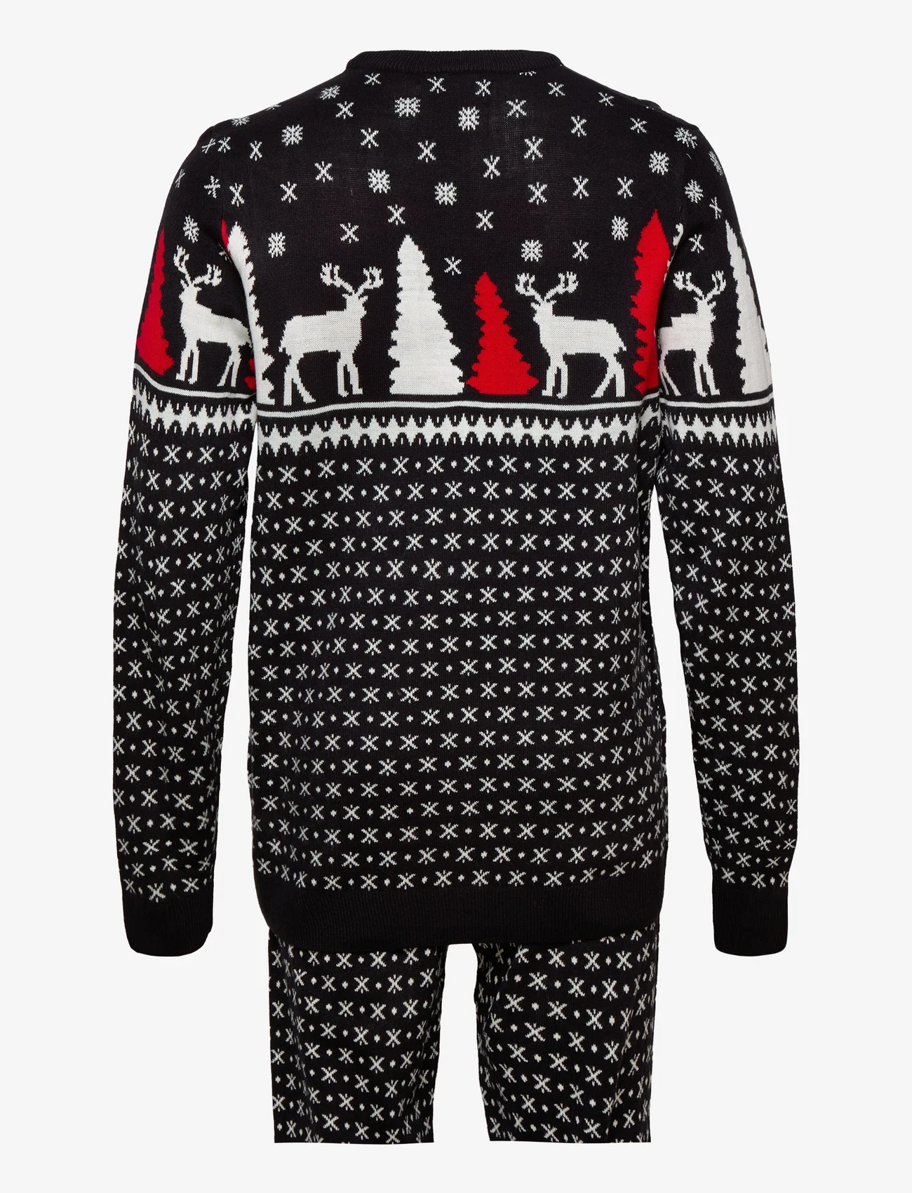 Denim project - DPXmas Deer Knitted Multipack - knitted round necks - black - 1