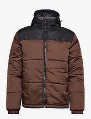 Denim project - NEW SOHEL HOOD JACKET - winter jackets - 488 demitasse brown - 0