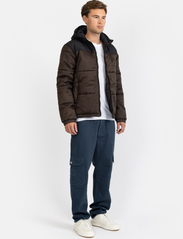 Denim project - NEW SOHEL HOOD JACKET - winter jackets - 488 demitasse brown - 3