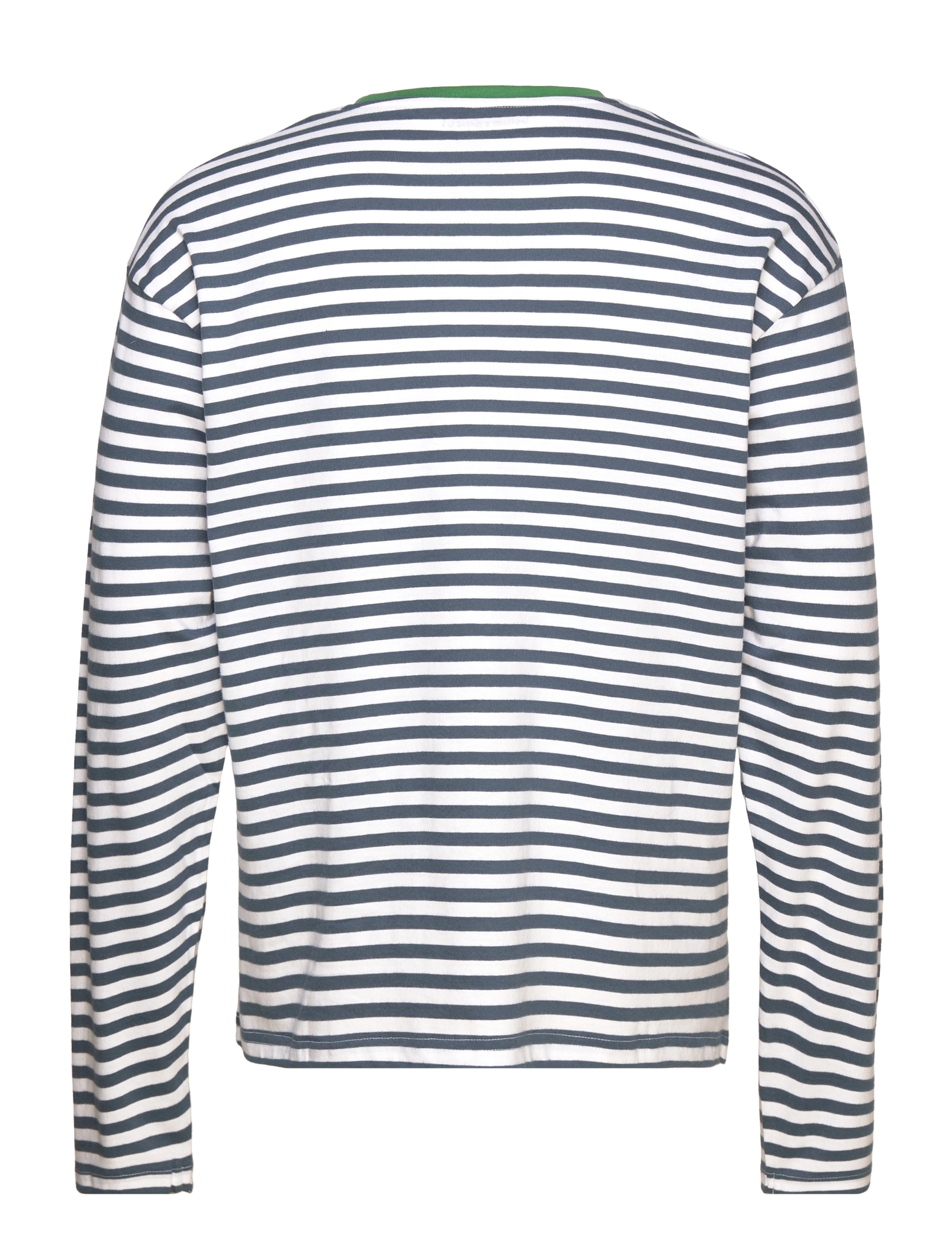 Denim project - DPContrast Detail Striped LS Shirt - bering sea light blue - 1