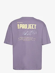 Denim project - DPSignature Print T-Shirt - laagste prijzen - cadet purple - 2