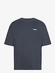 Denim project - DPSignature Print T-Shirt - alhaisimmat hinnat - carbon blue - 0