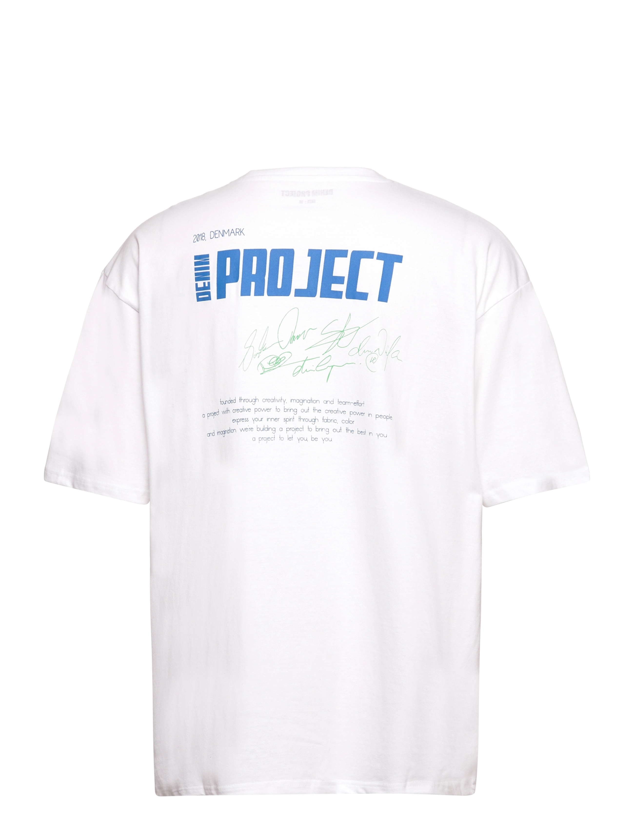 Denim project - DPSignature Print T-Shirt - optic white - 1