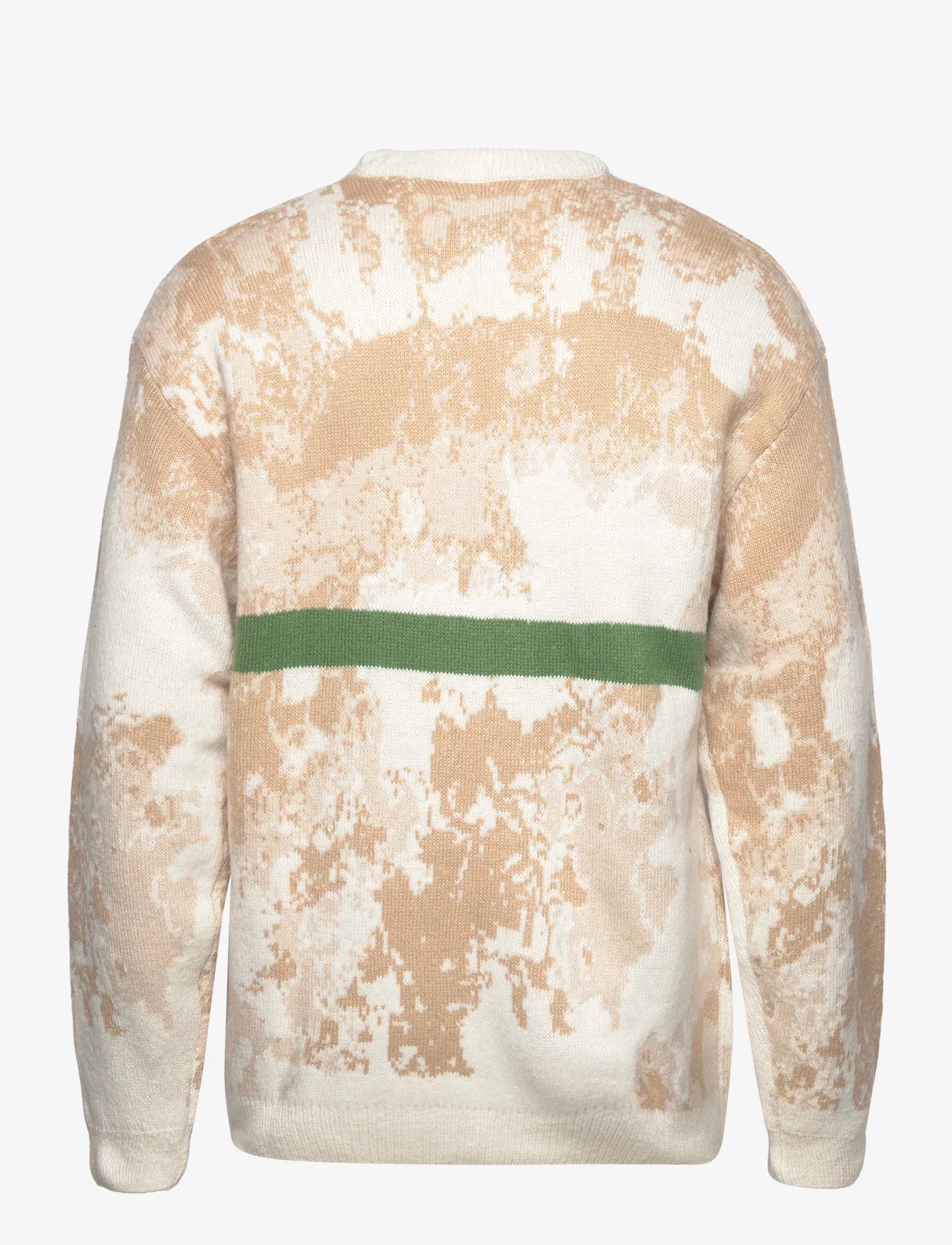 Denim project - DPKnitted Camo Stripe Sweater - adījumi ar apaļu kakla izgriezumu - offwhite camo - 1